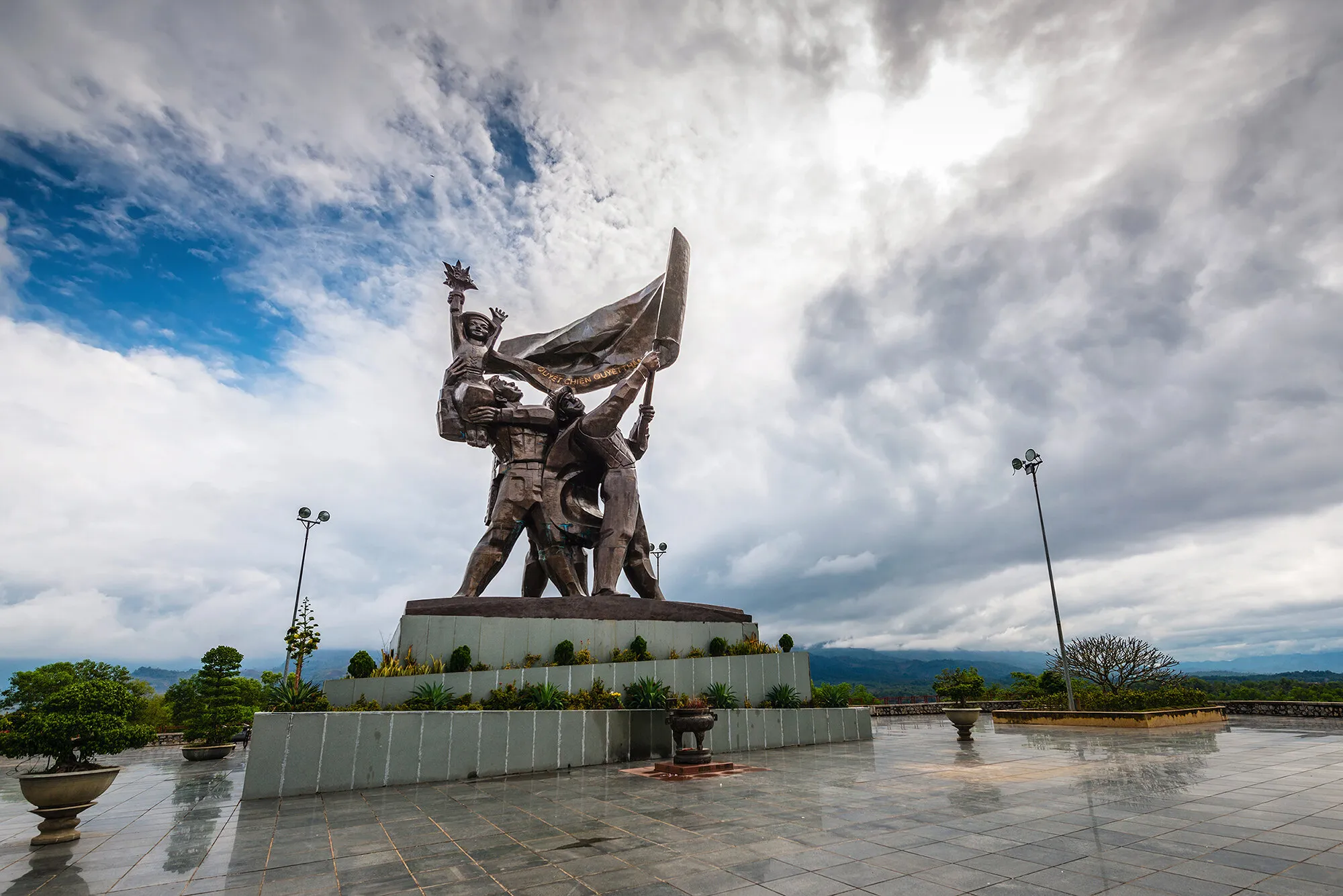 Victory monument in Dien Bien Phu, Vietnam