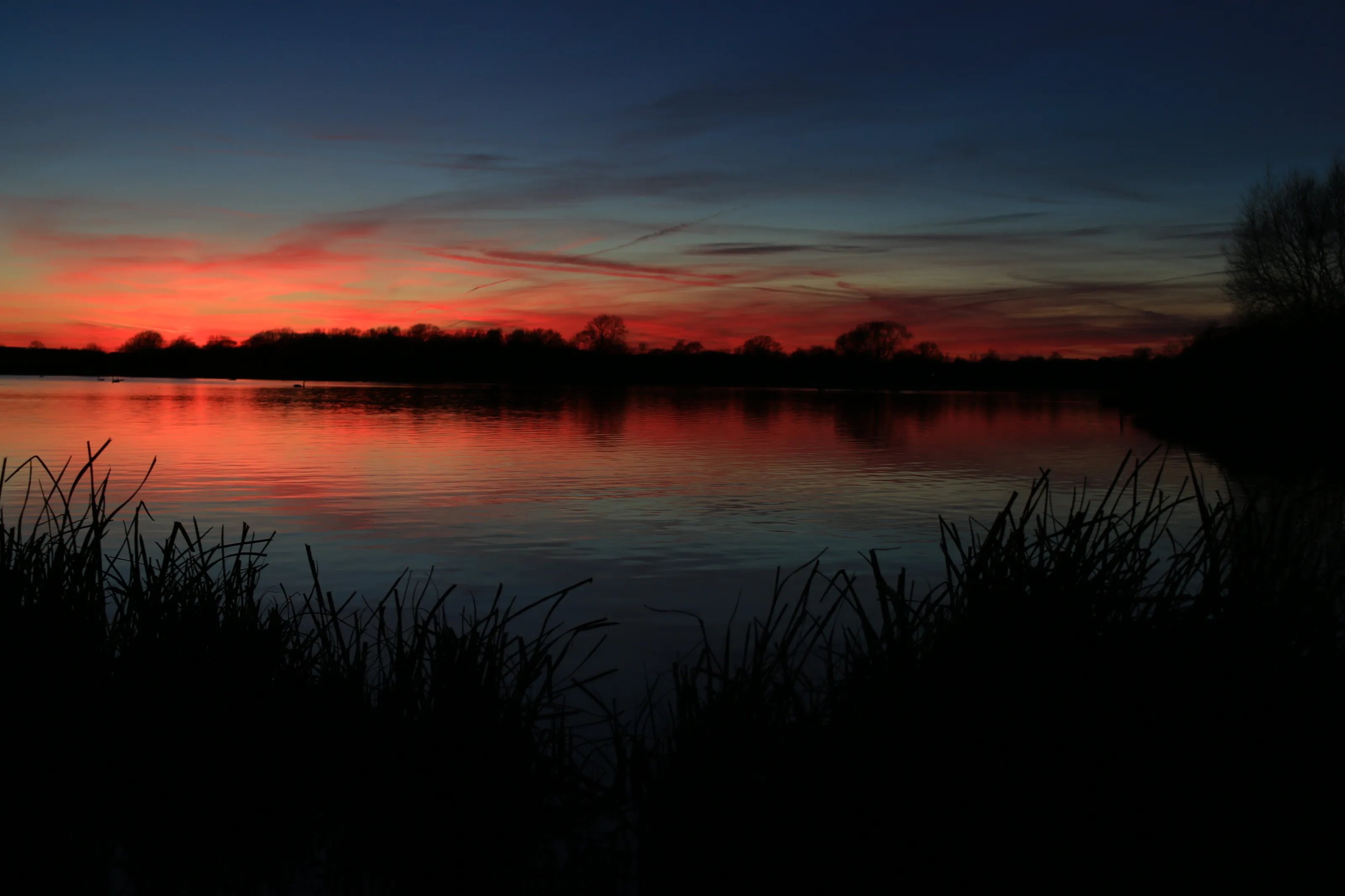 Lakeside sunset