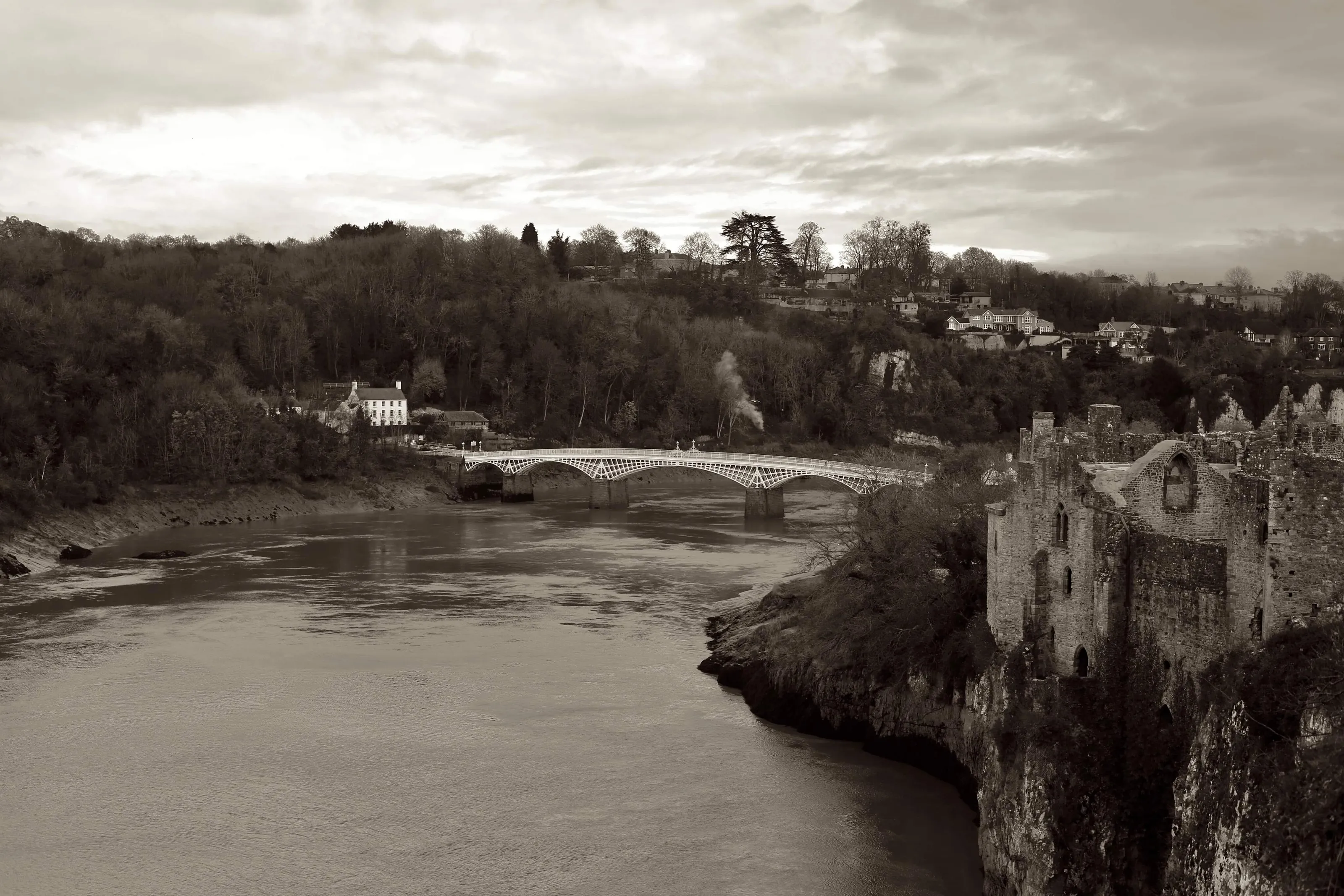 Chepstow castle & Monmouth bridge
