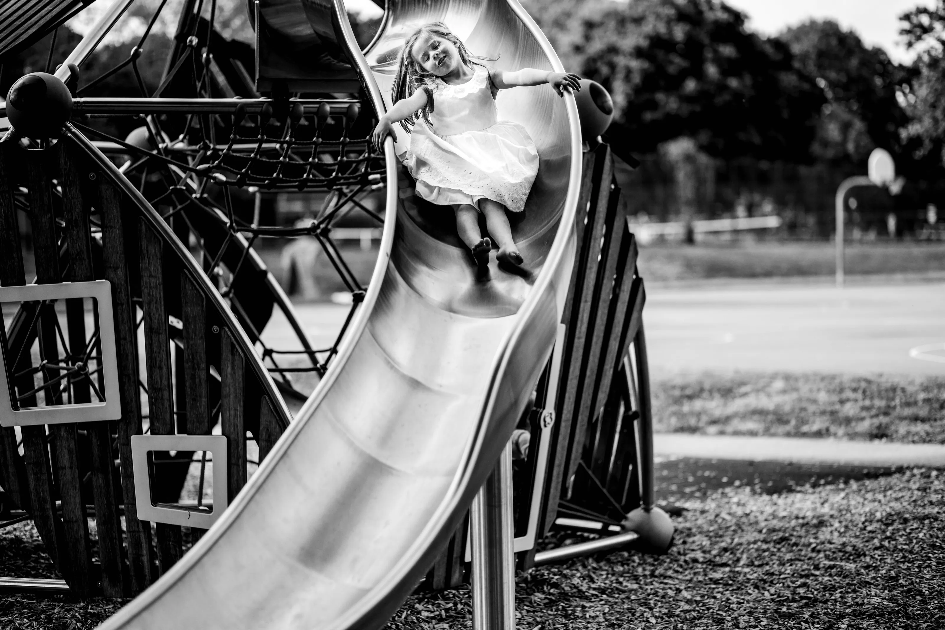 Slip, sliding away