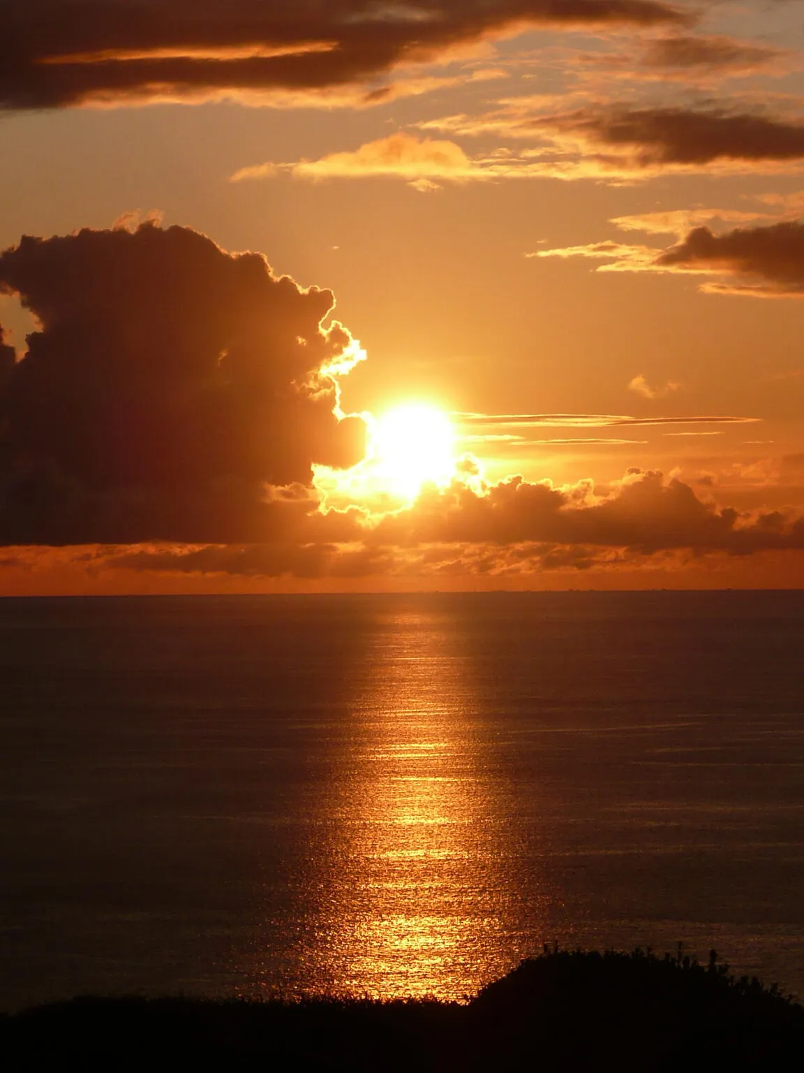 Sunset Over The Sea