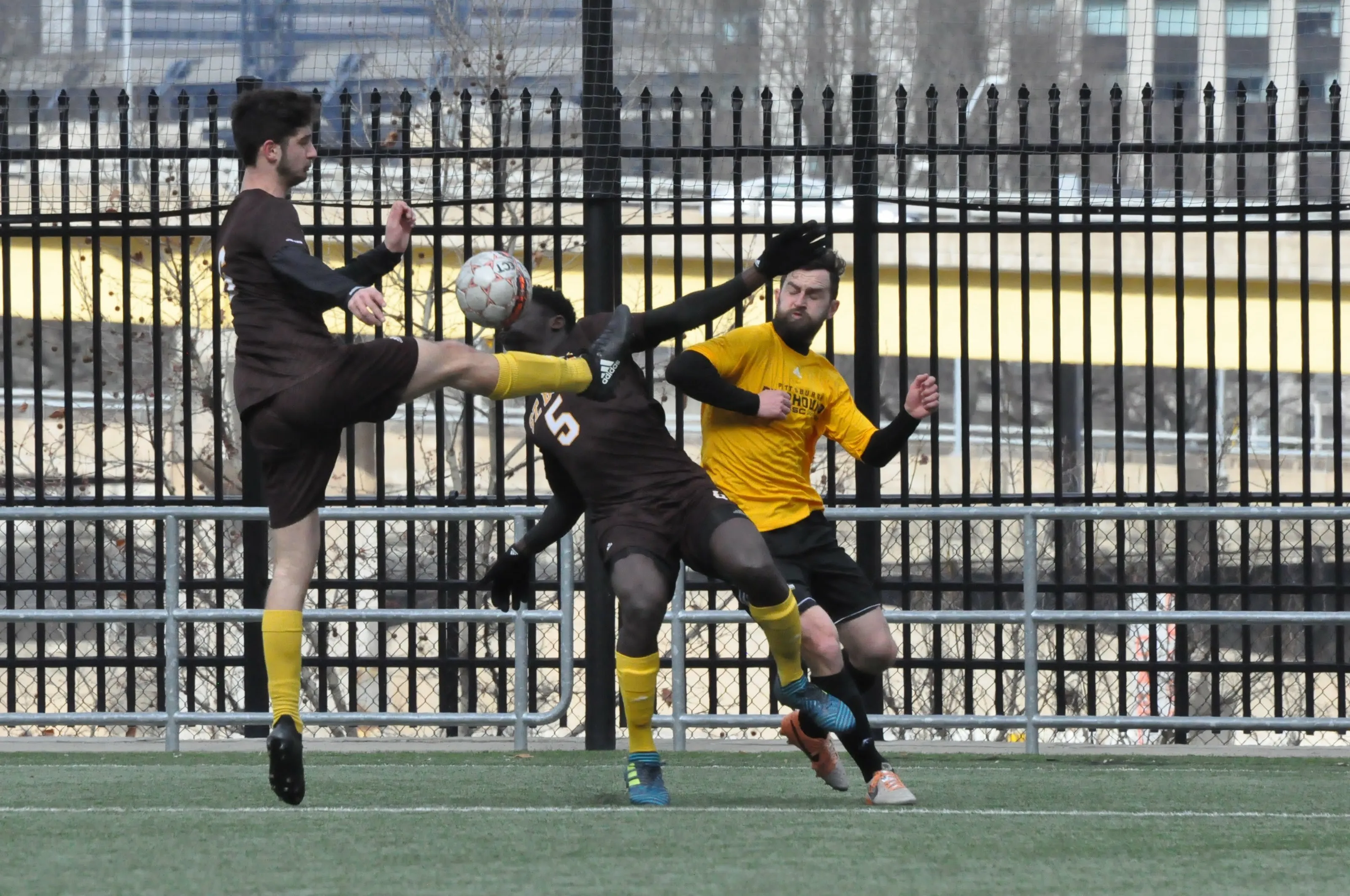 soccer foot to face