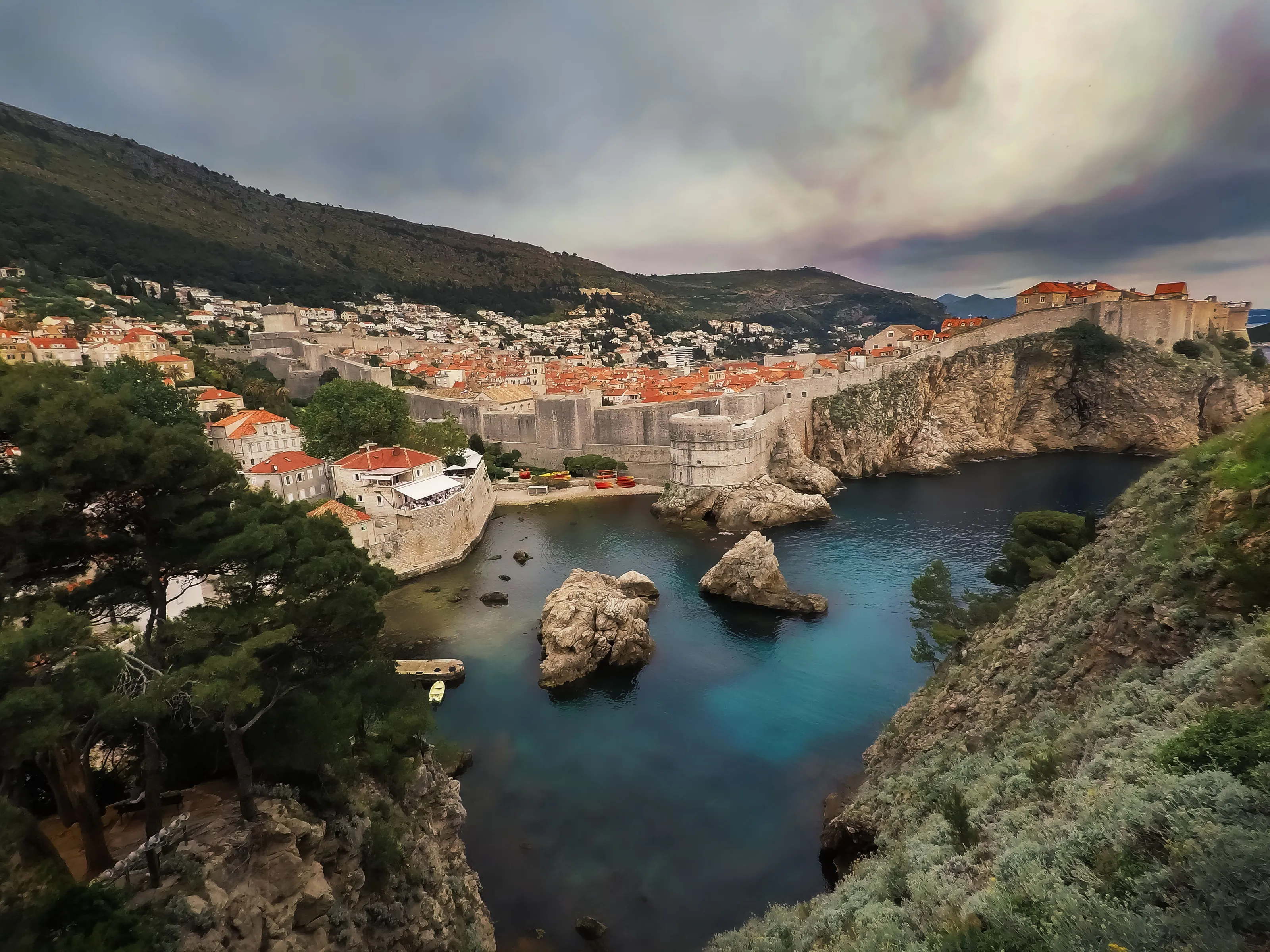 Beautiful Dubrovnik before the storm