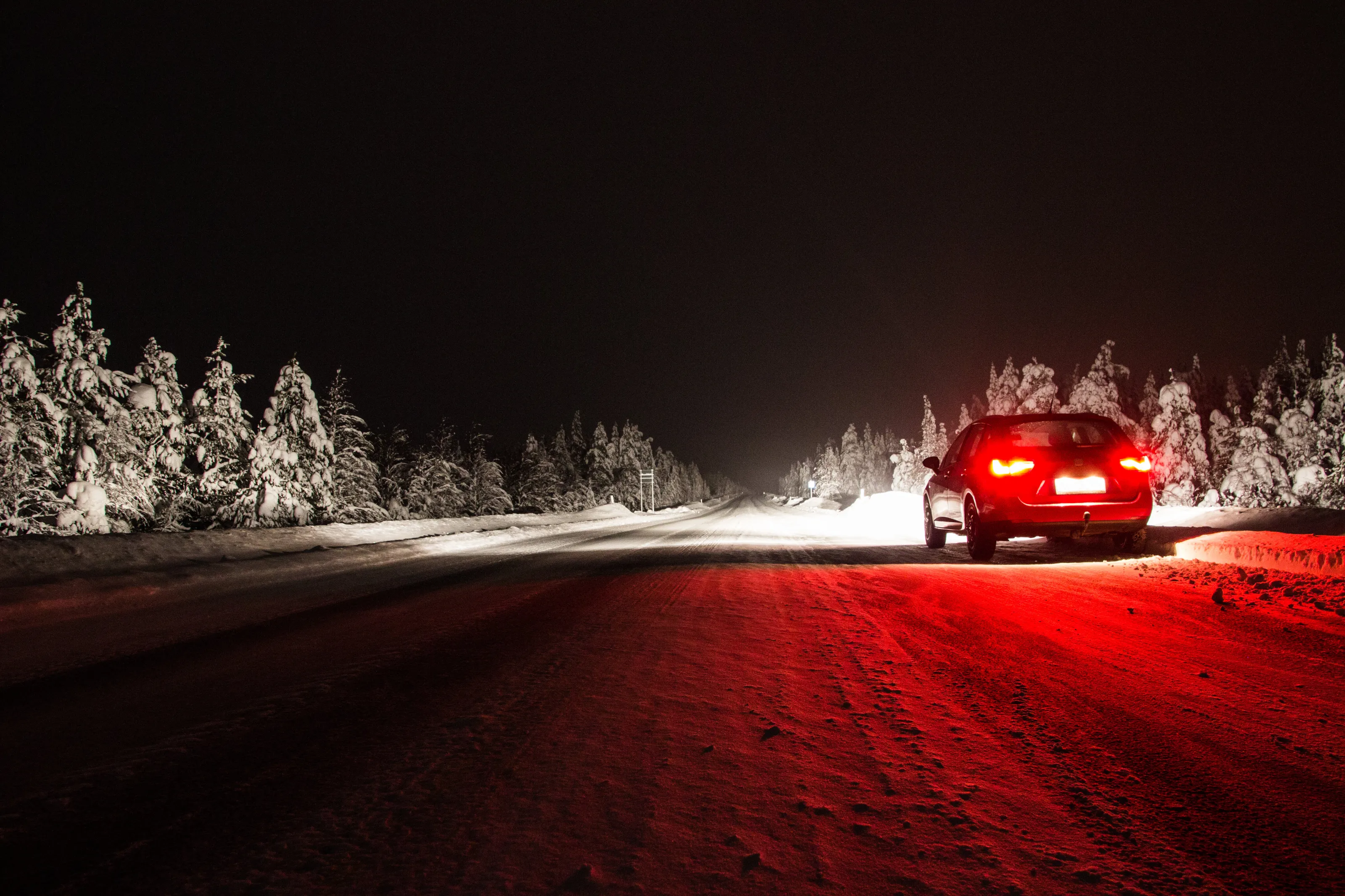Lonely road into the darkness