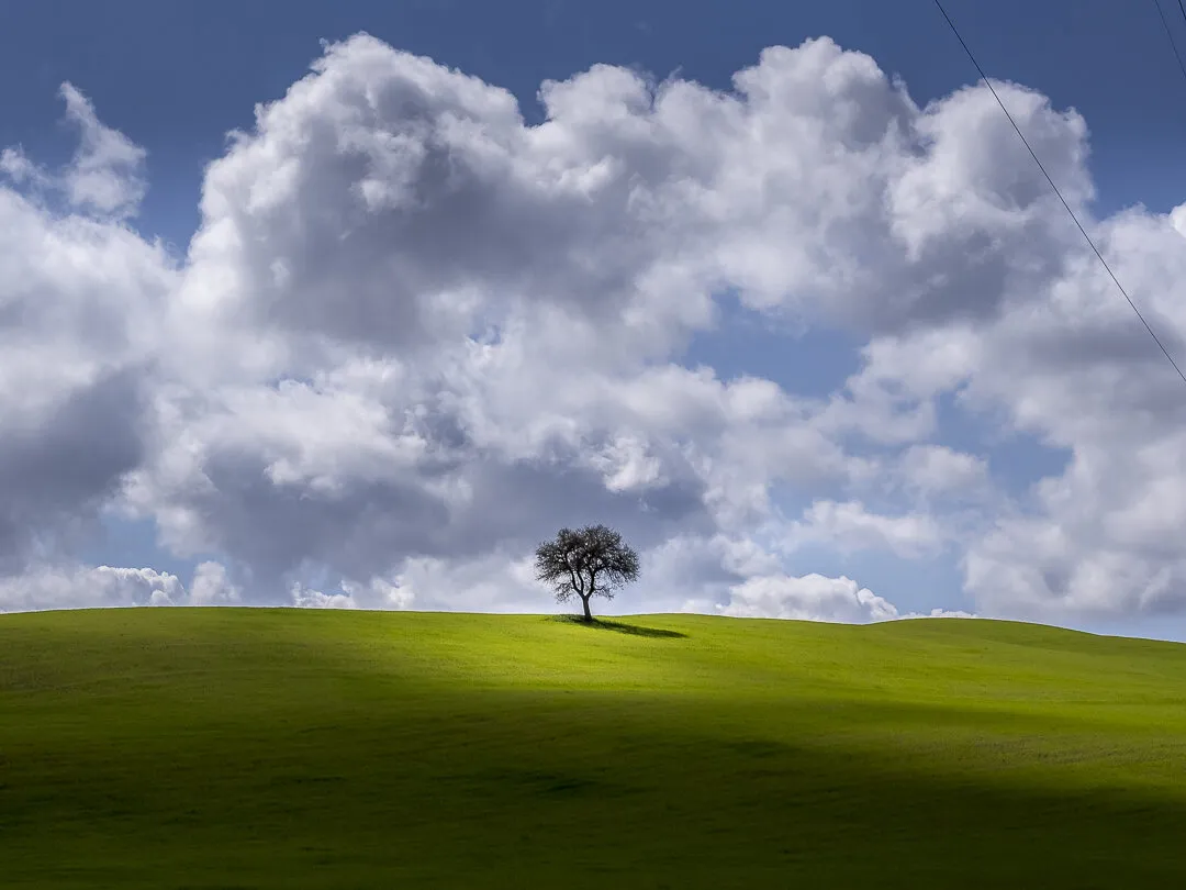 Tuscan blue sky