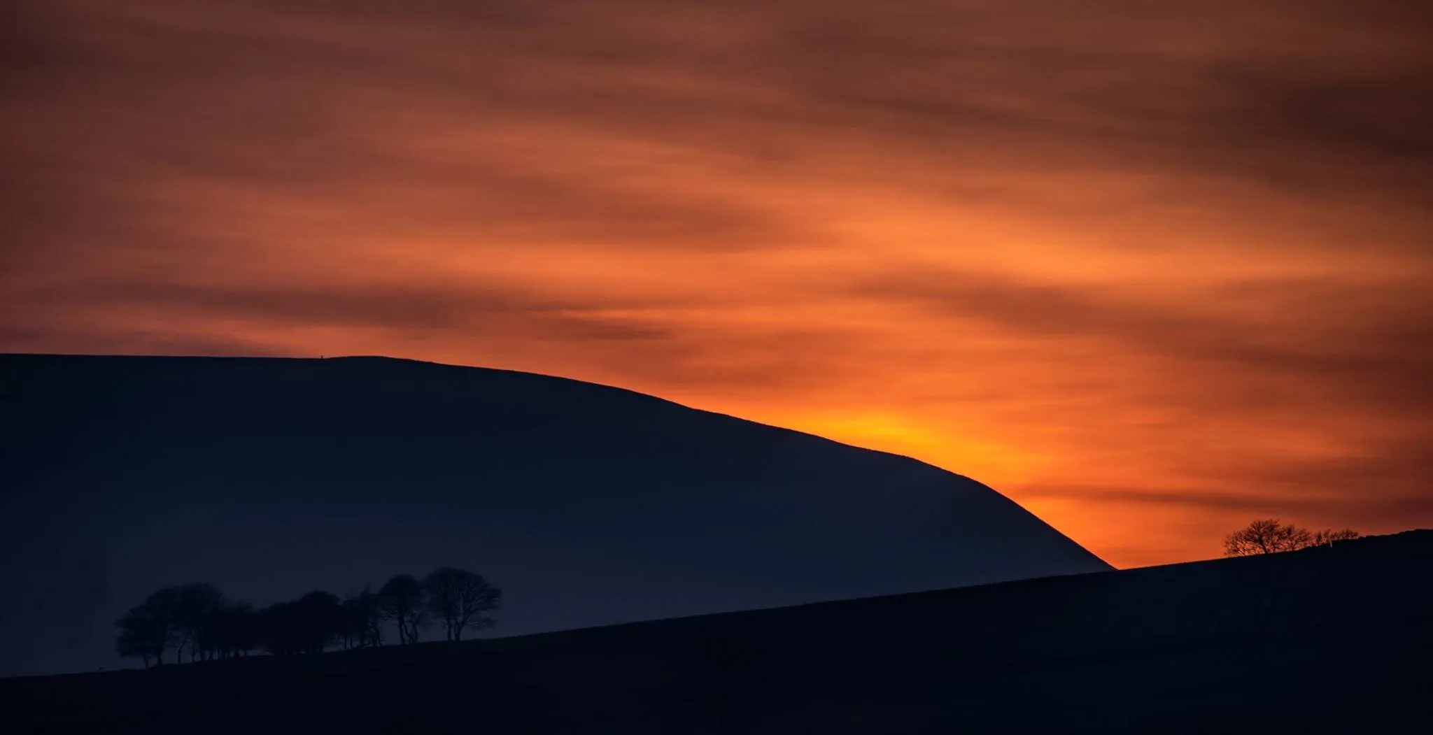Pendle at sunset