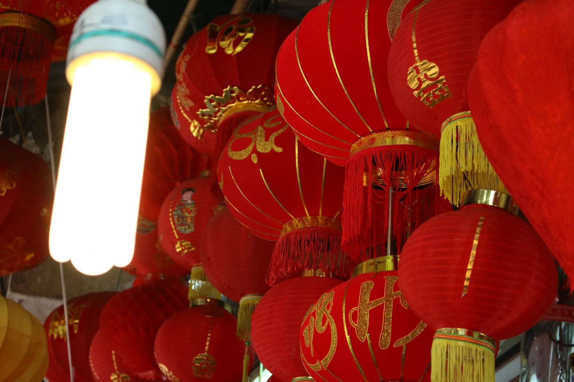 Light in red