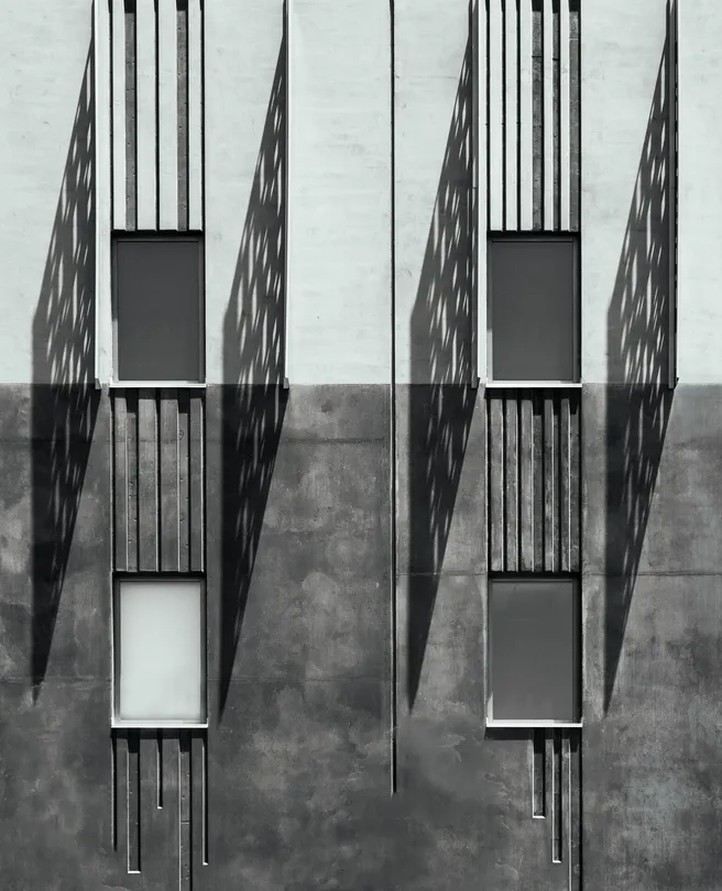 Building Exterior with Shadows