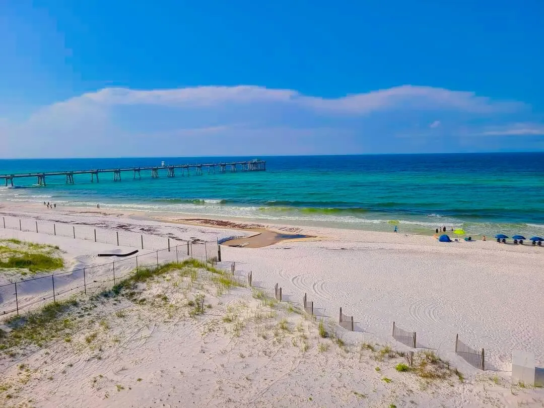 The beach