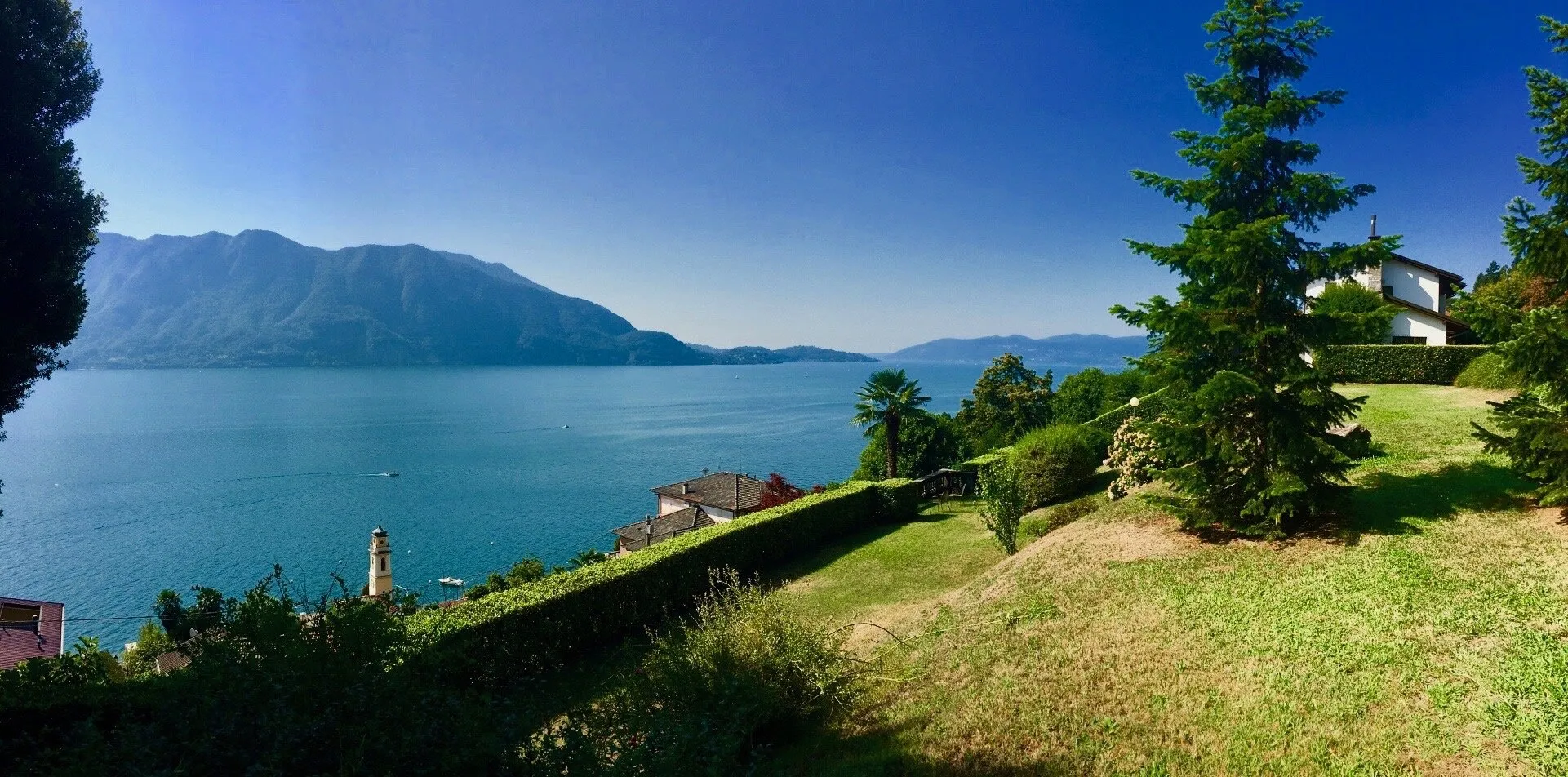 View from my front garden at my home on Lake Maggiore