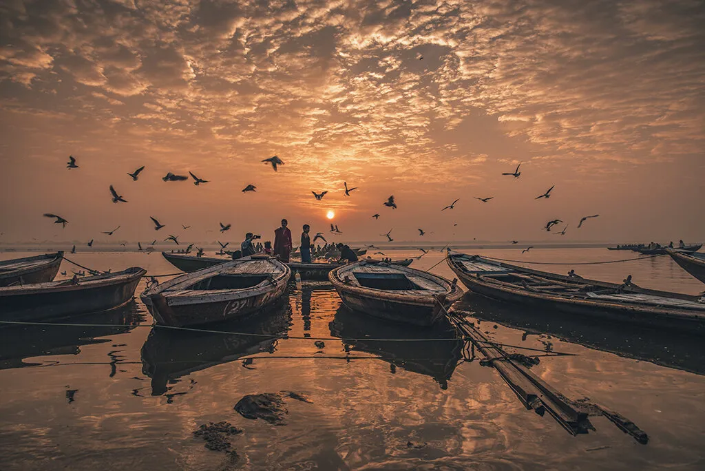 Sunset at varanasi