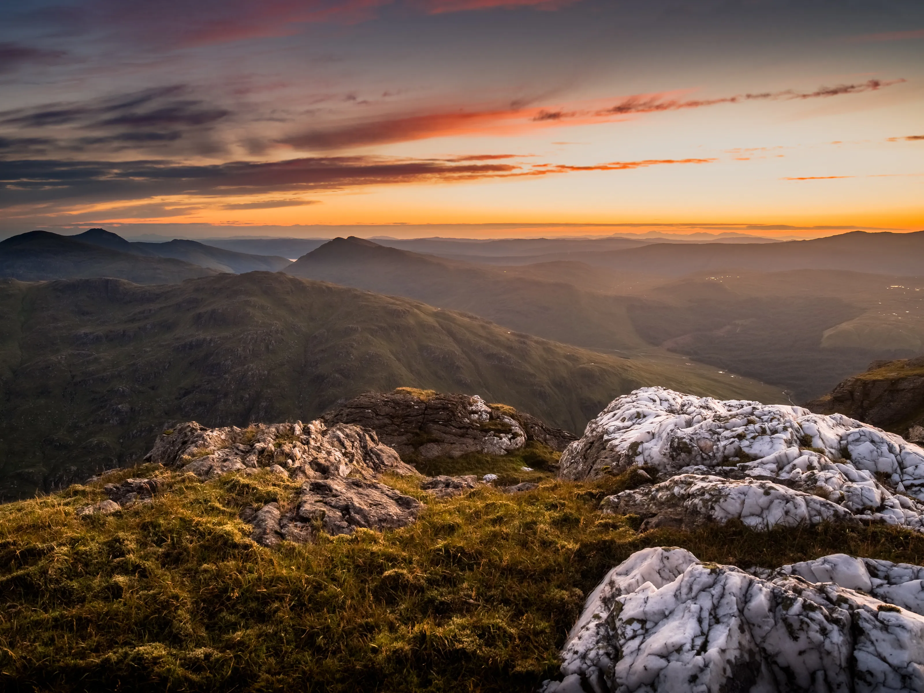 Sunset on Ben Vorlich