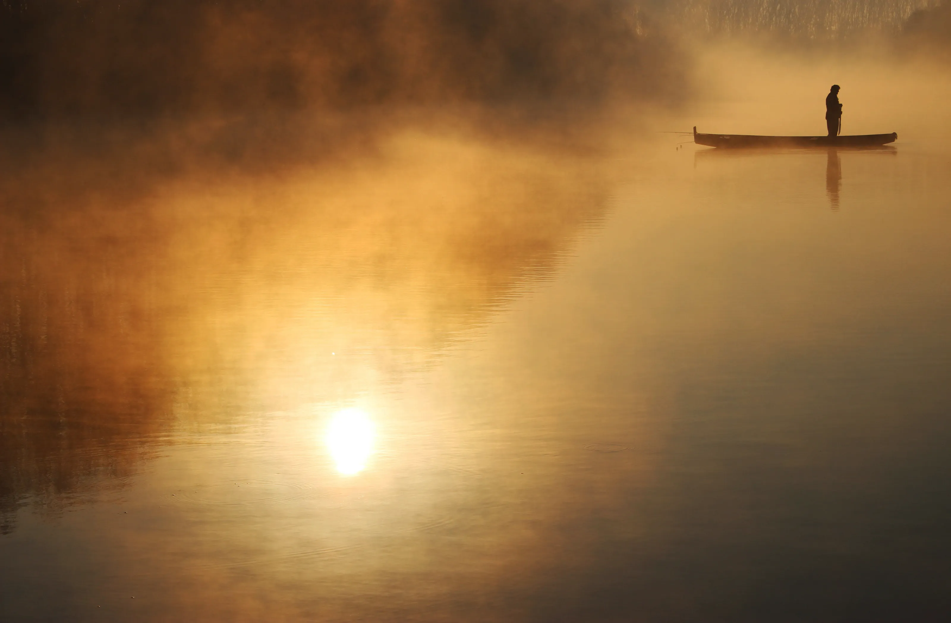 Dawn on the river