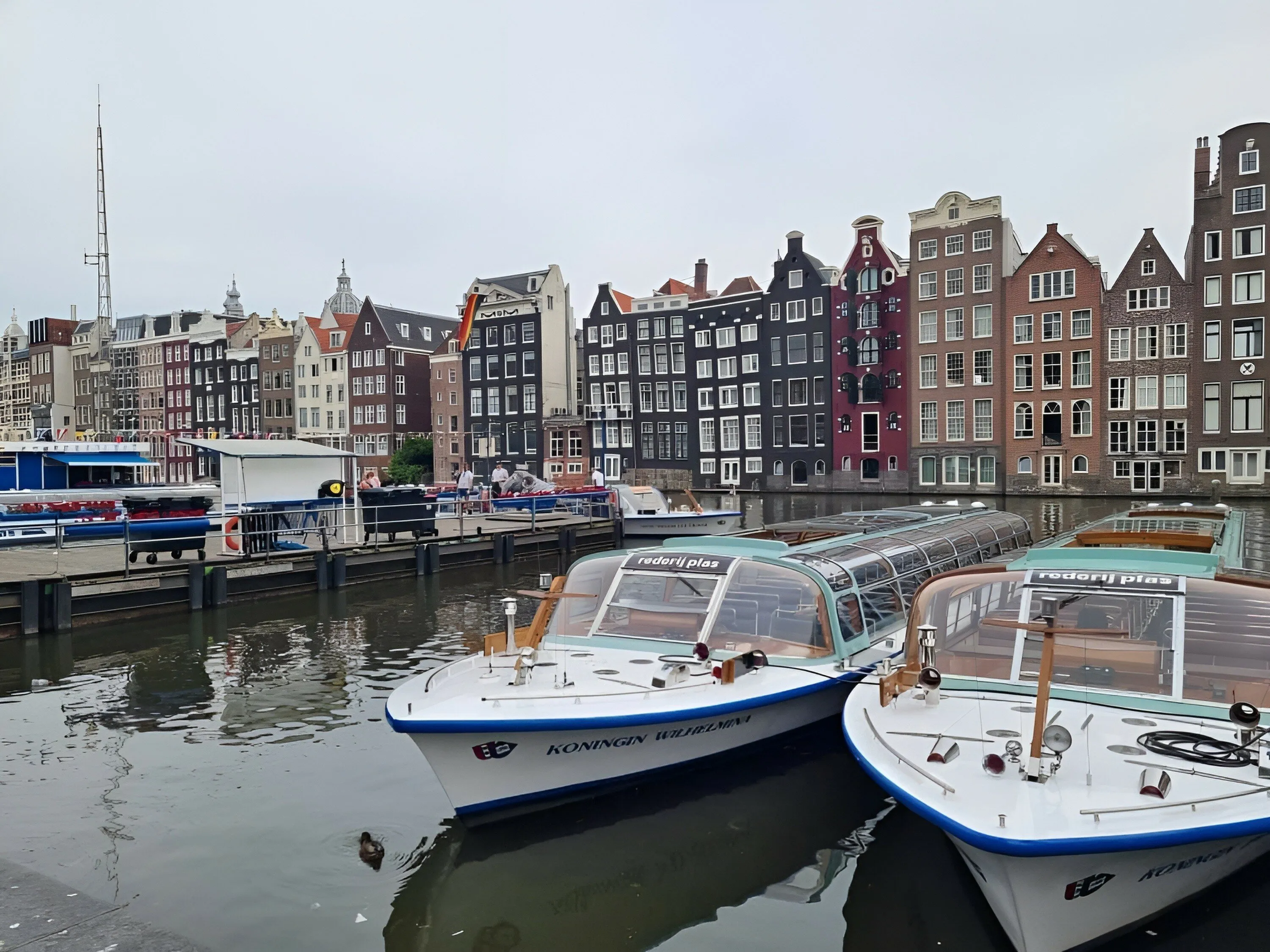 A view famous Amsterdam