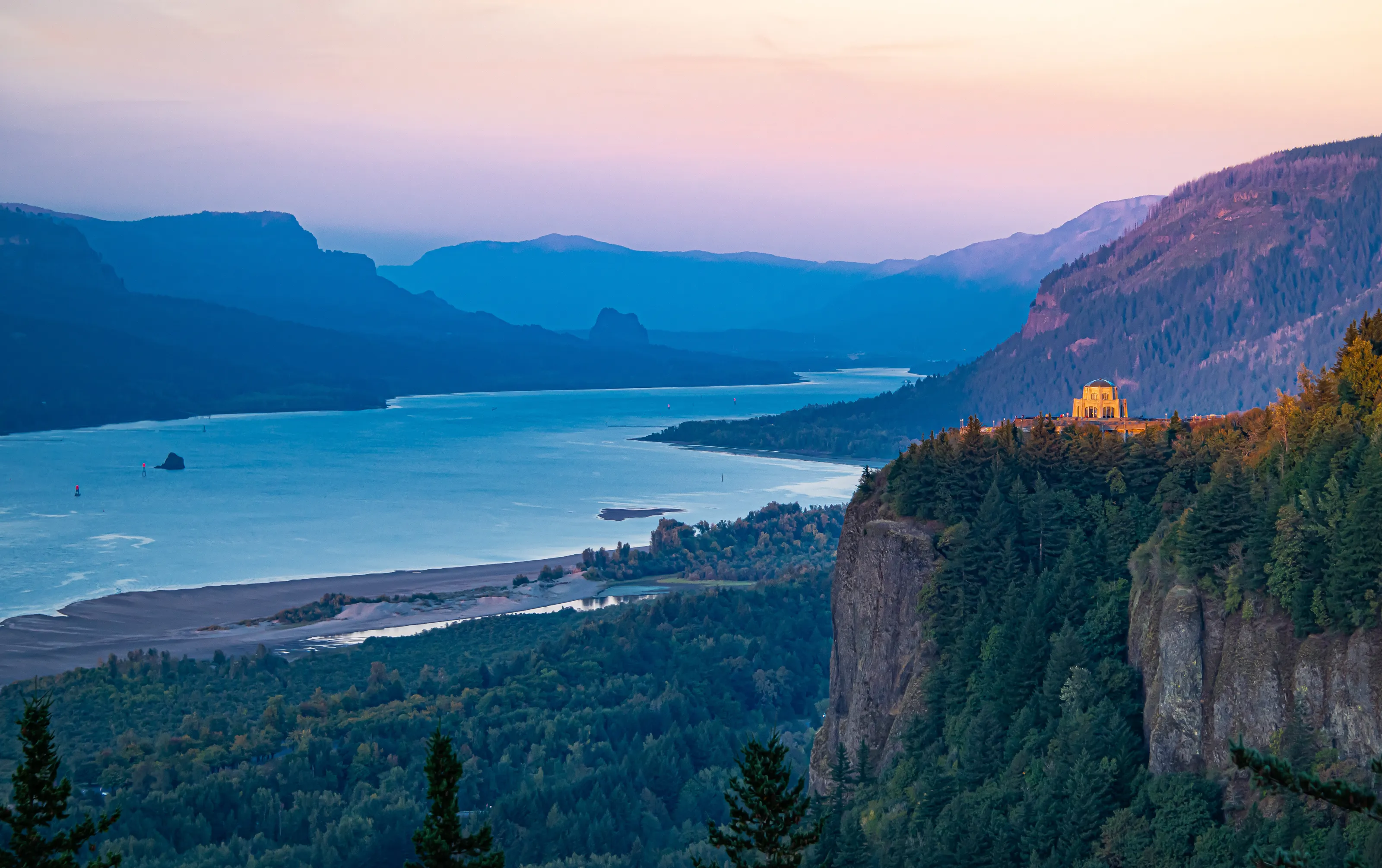 gorge sunset