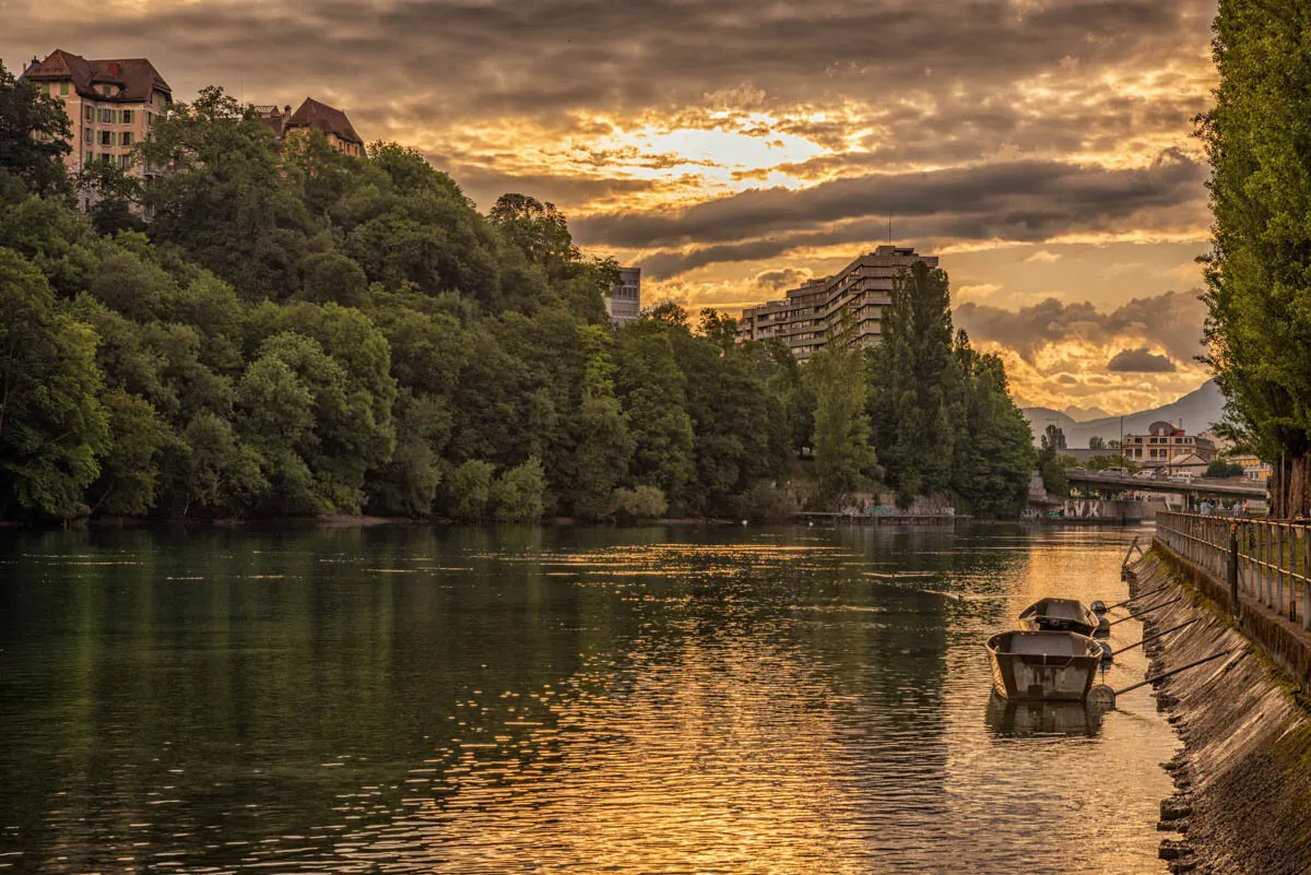 Sunrise over the Rhone