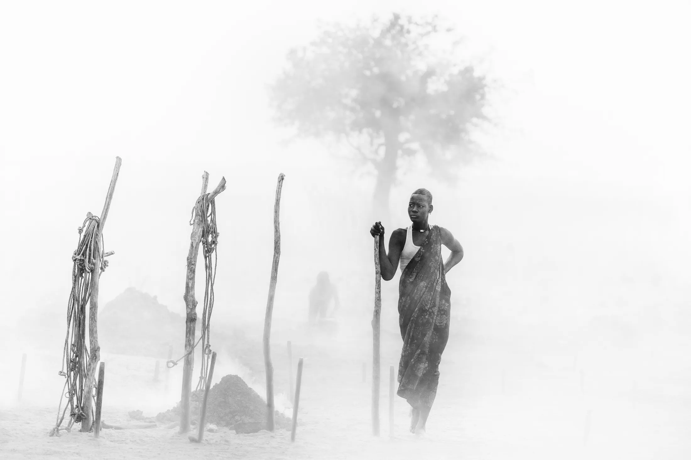 Awaiting her cattle