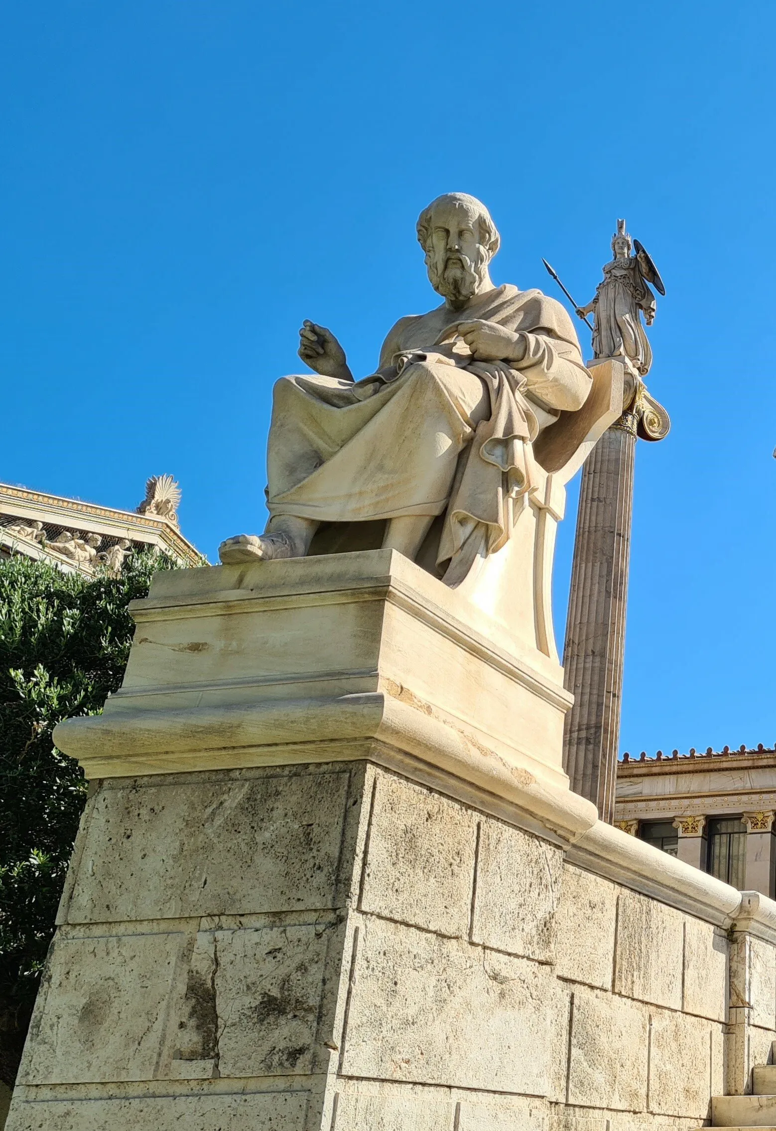 Athena watches over Plato