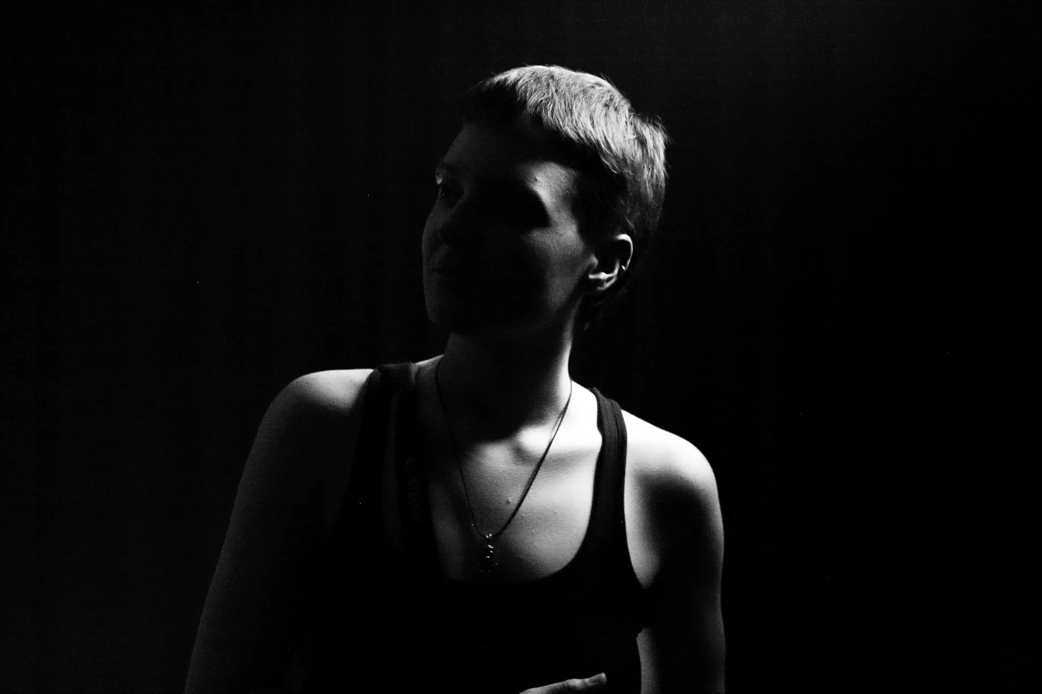 Emily B&W Portrait by Issie Collier