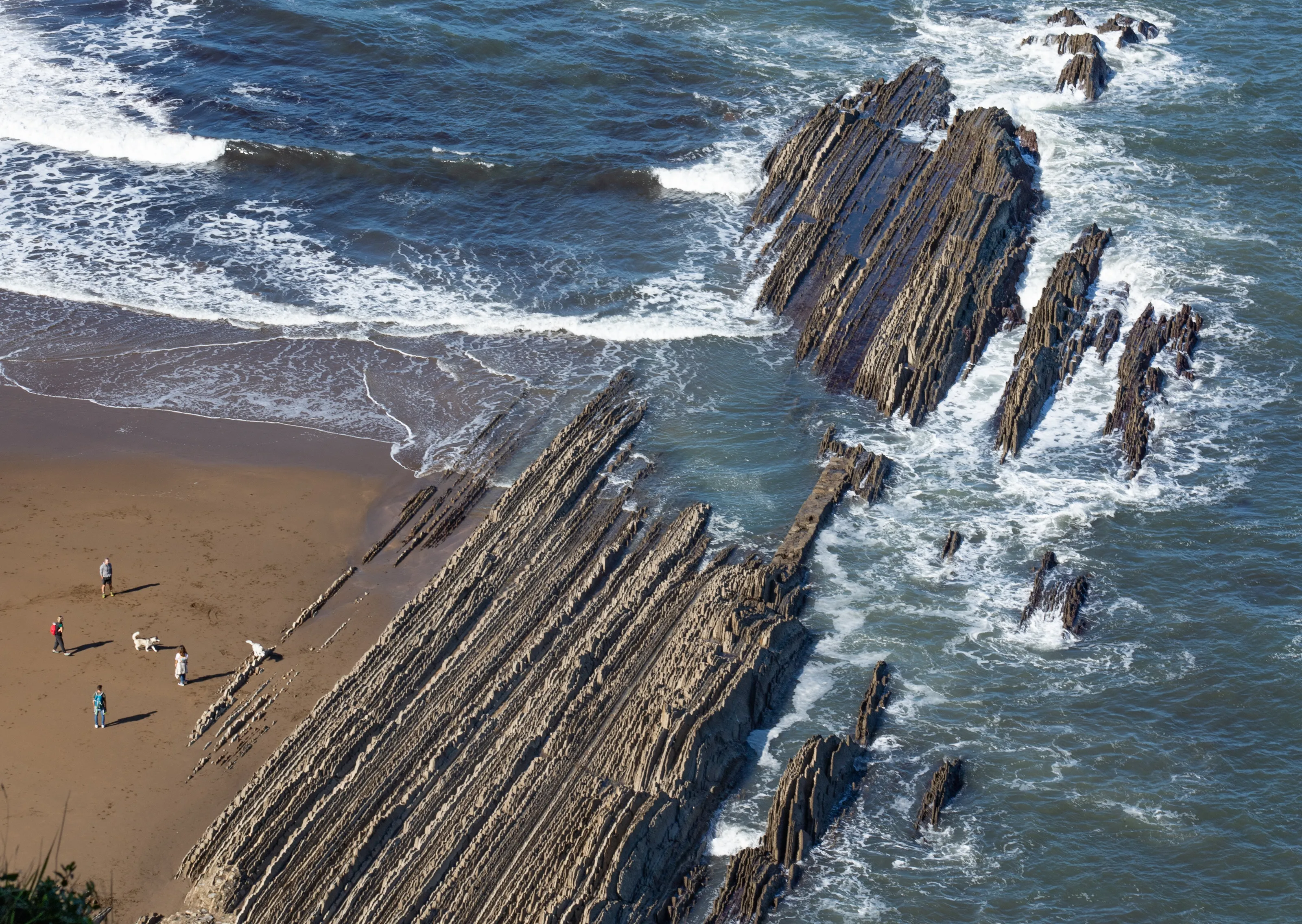 Layers of years in a rock