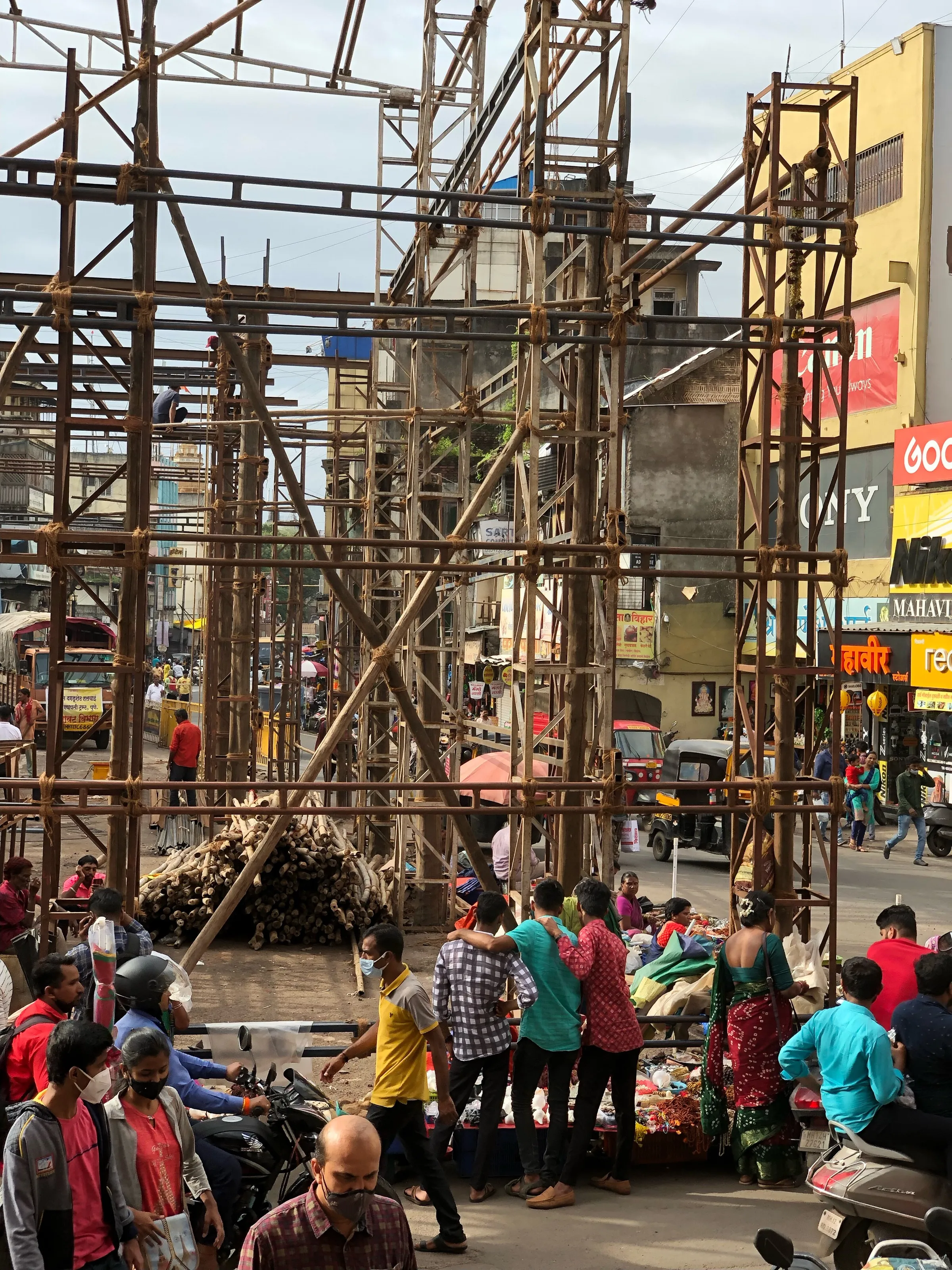 construction site in Pune, India