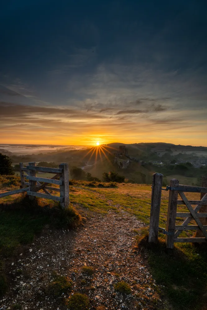 "Through the gate"