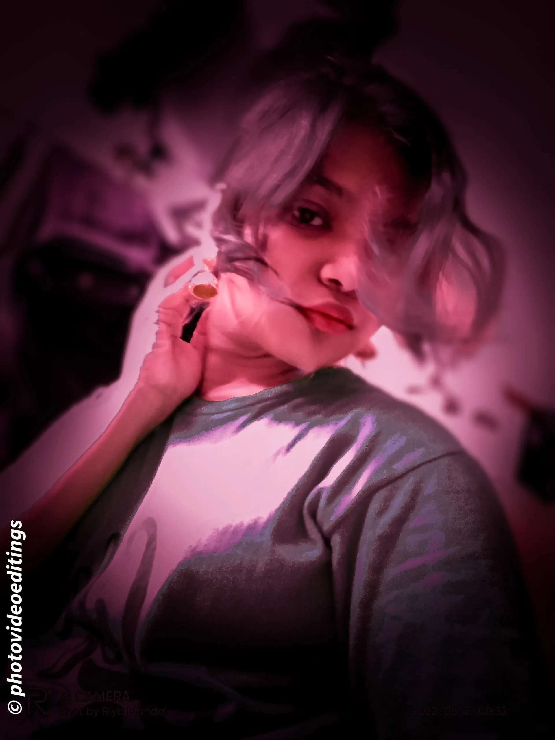 Moody pink