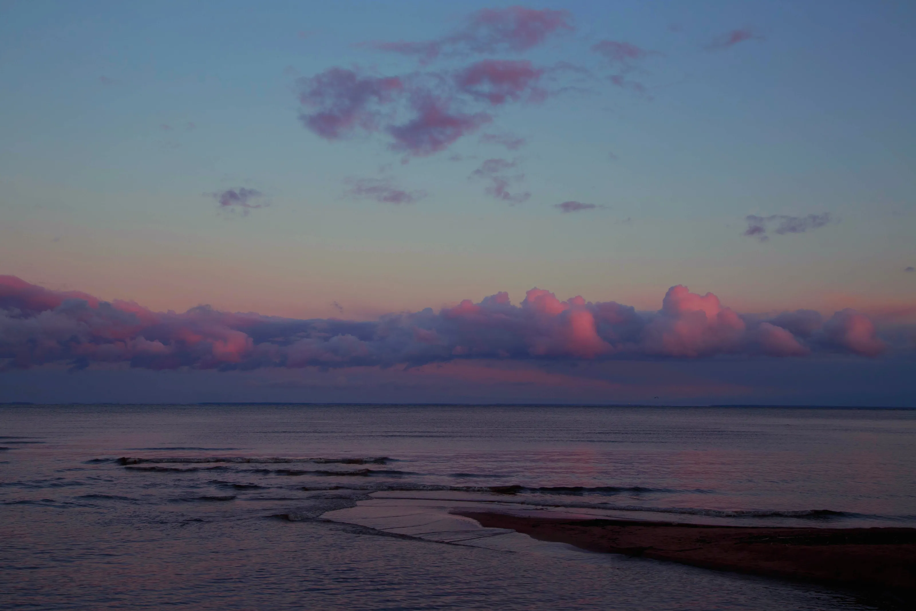 Clouds over the sea