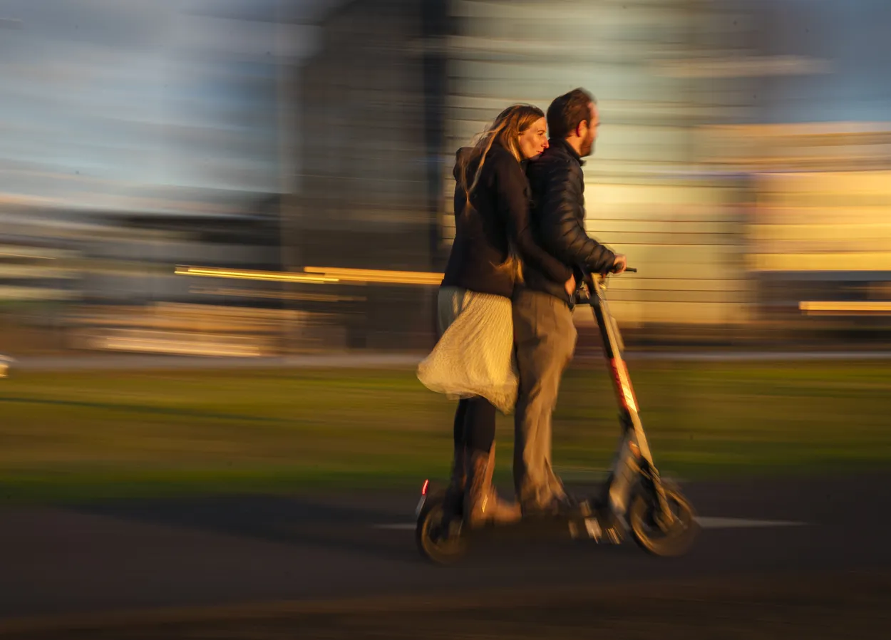Riding in the Sunset, Reykjavik, Iceland