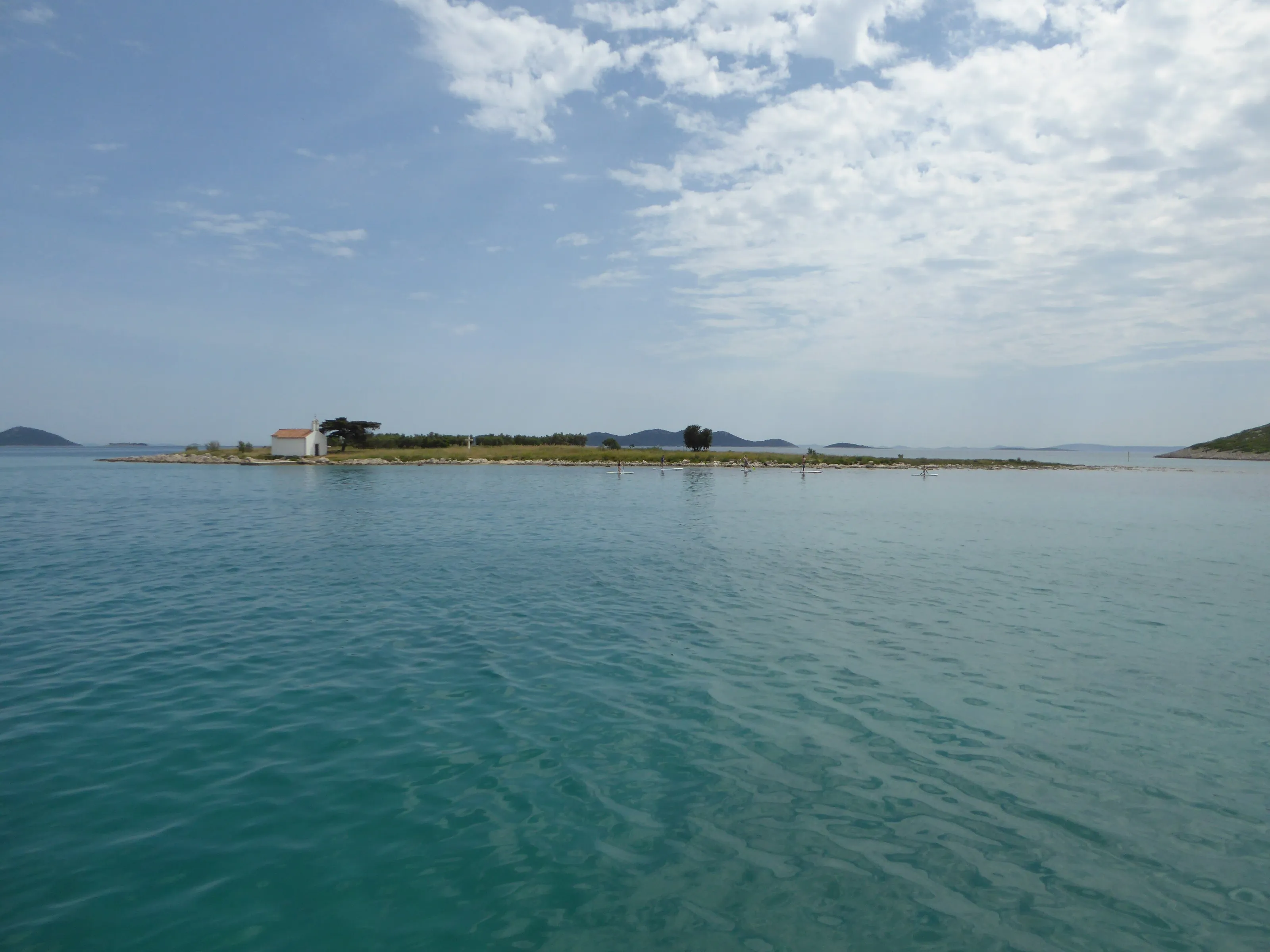 a flat little island