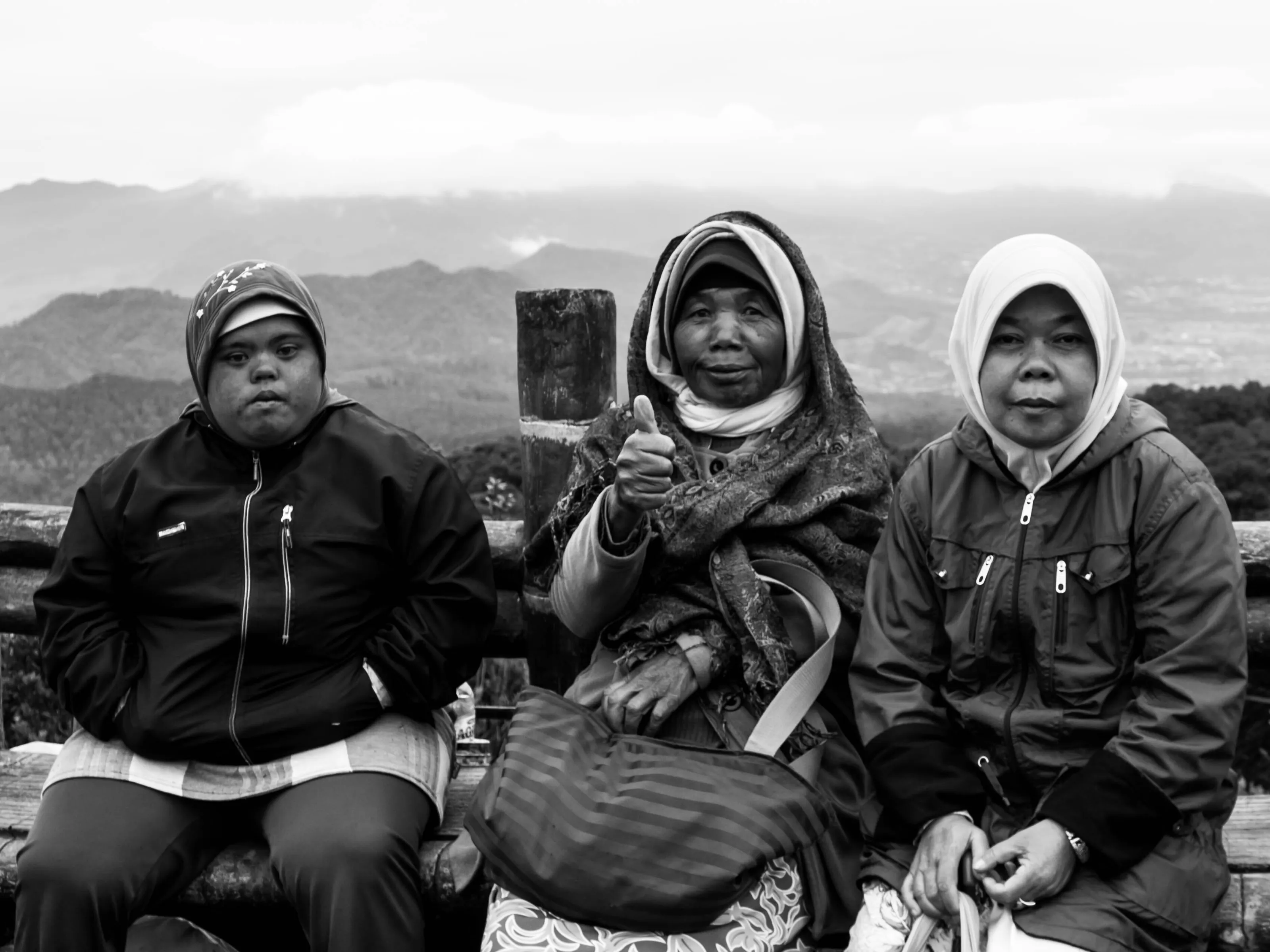 People of Tangkuban Perahu