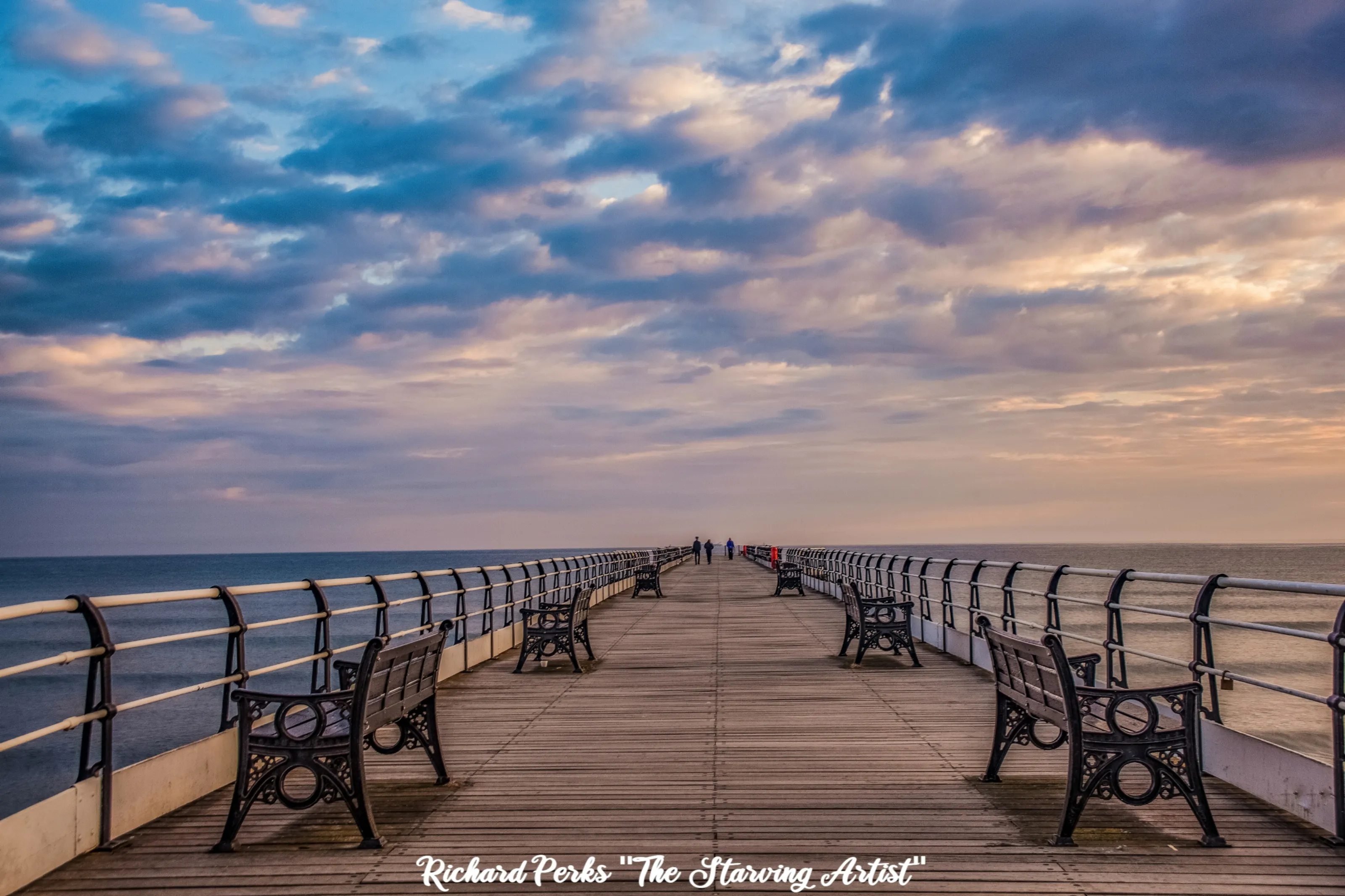 Benches saltburn pier