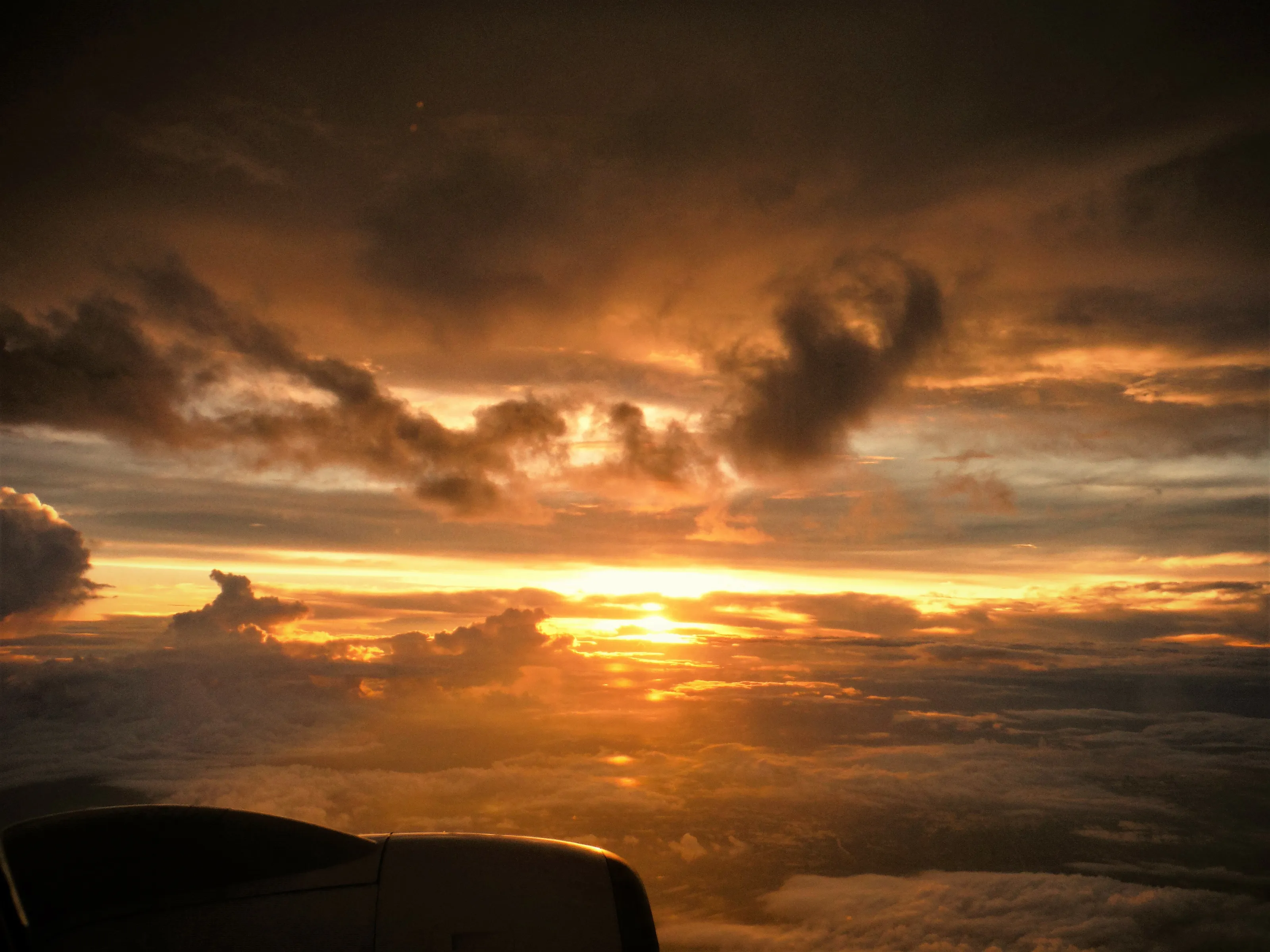 Sunset in the sky