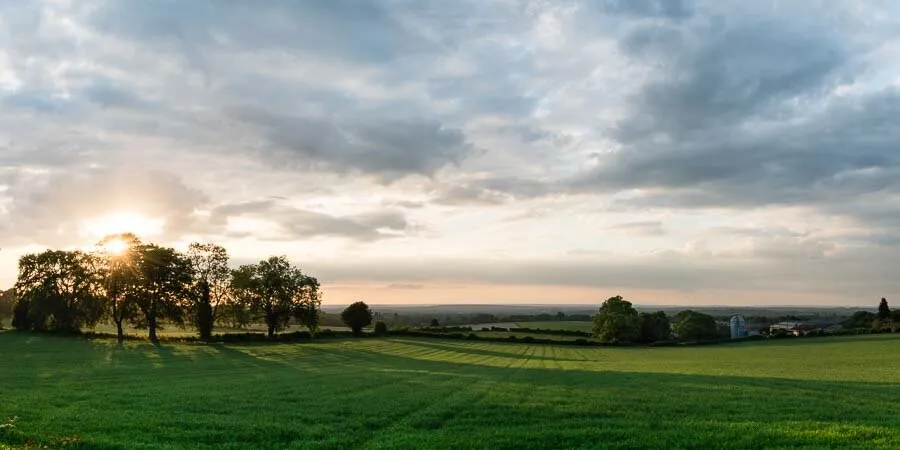 Sunset over Goldstone Farm