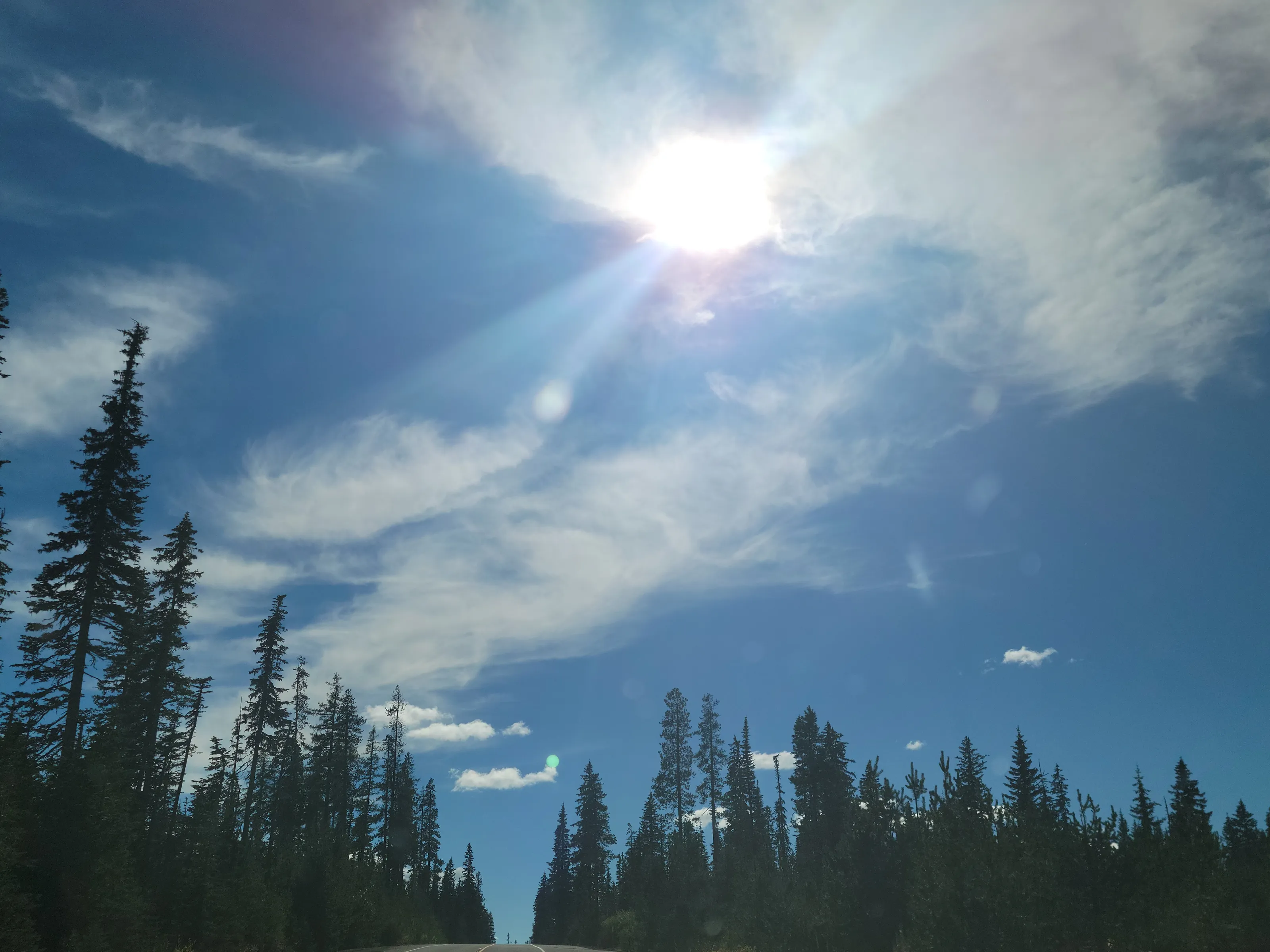 Blue skies and sunshine