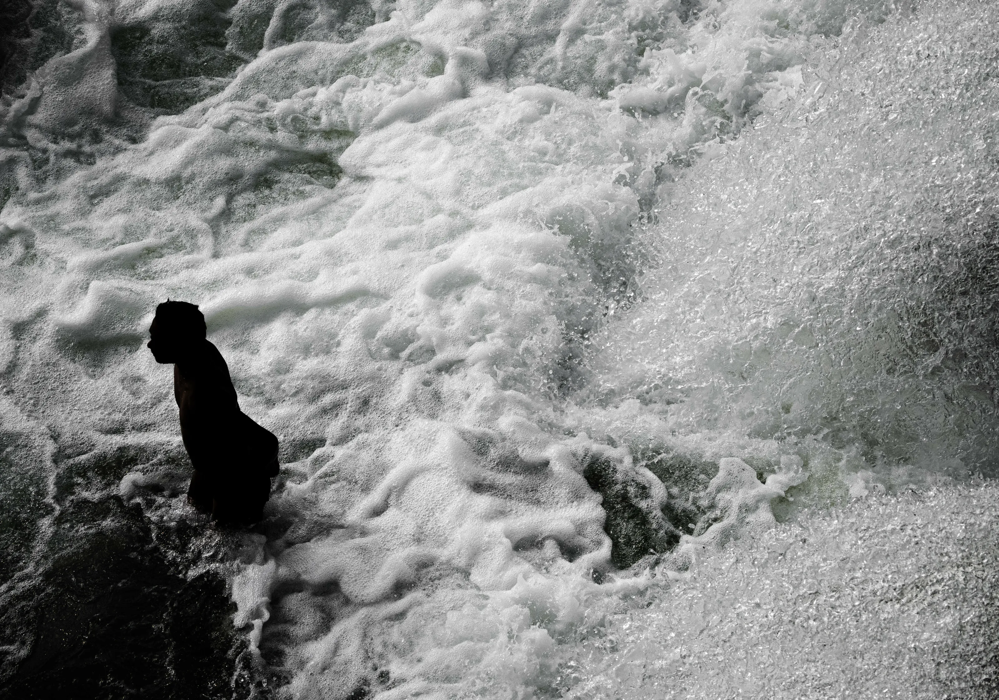 Cloudy water