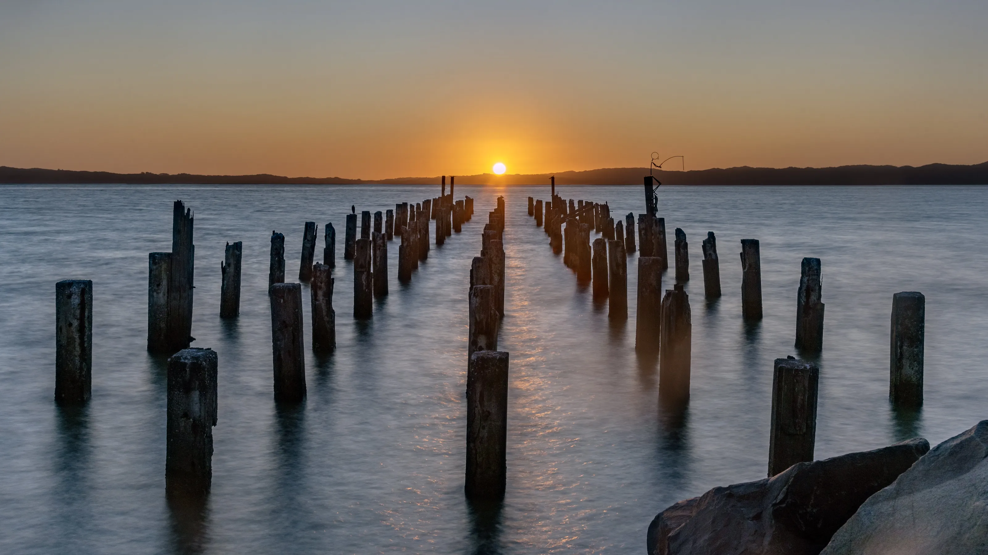 Burke's Wharf at Sunset