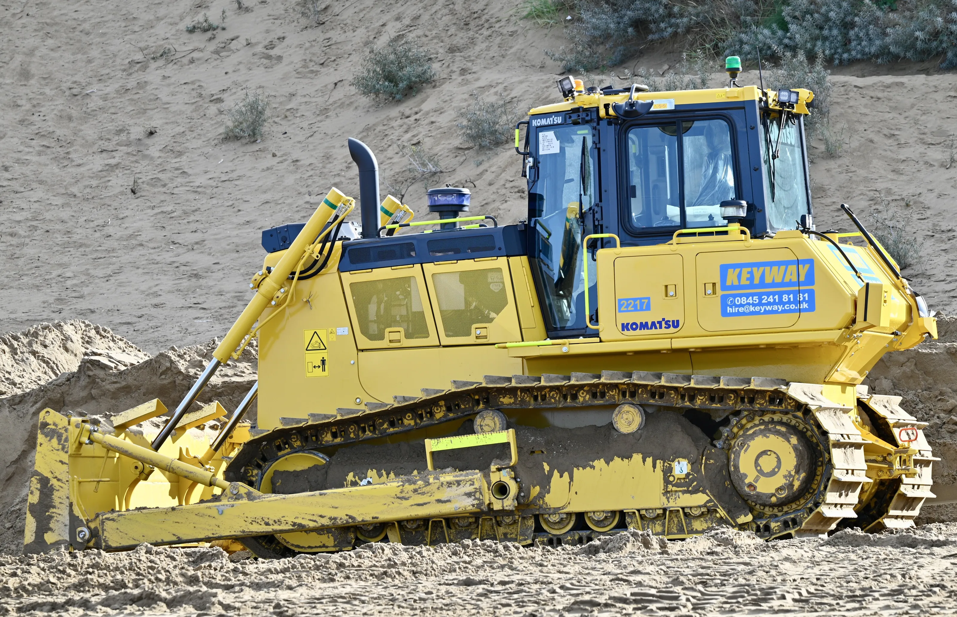 Bulldozer on the Beach