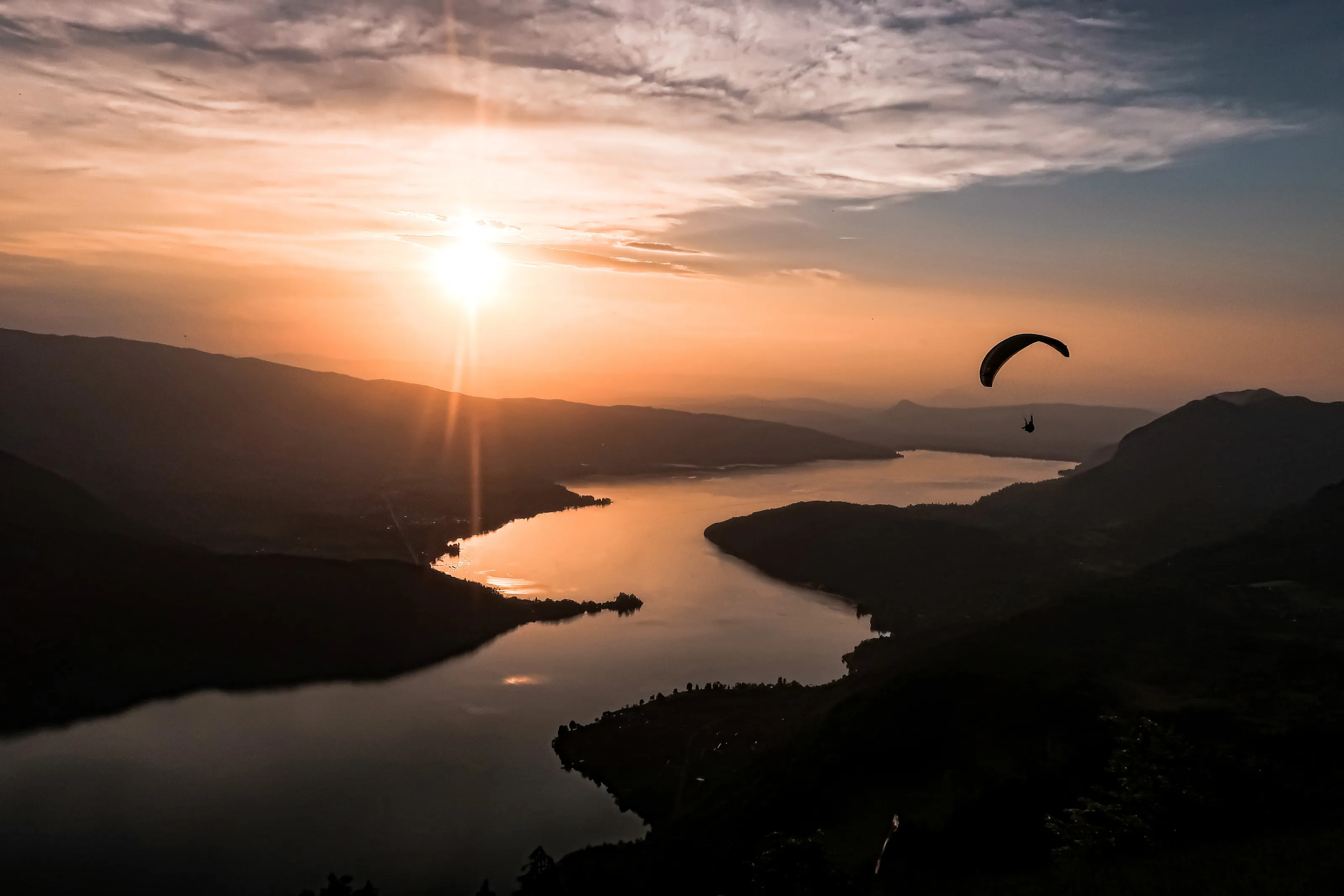 Sunset of frenchalpes