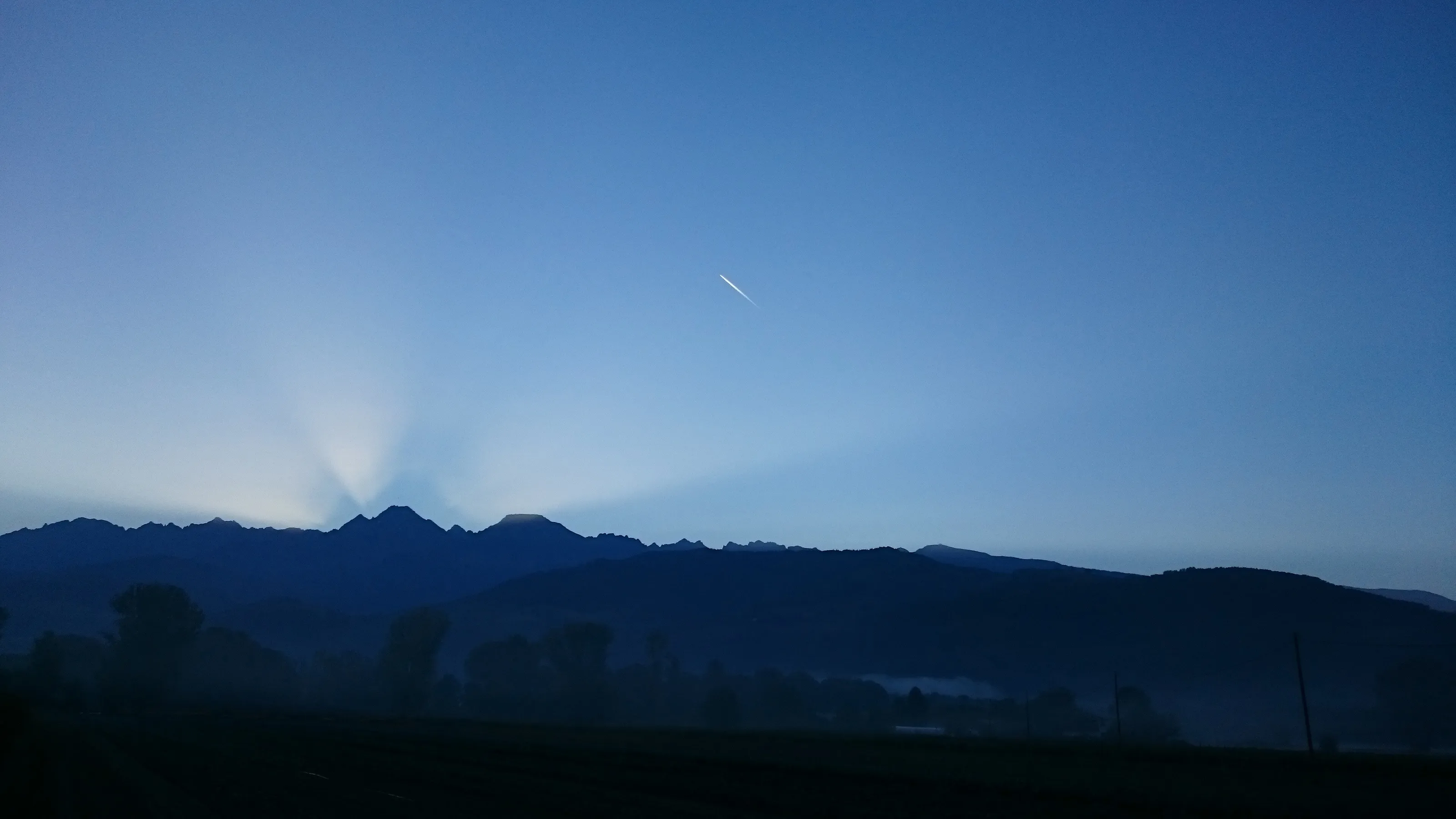 Sunrise over Belledonne