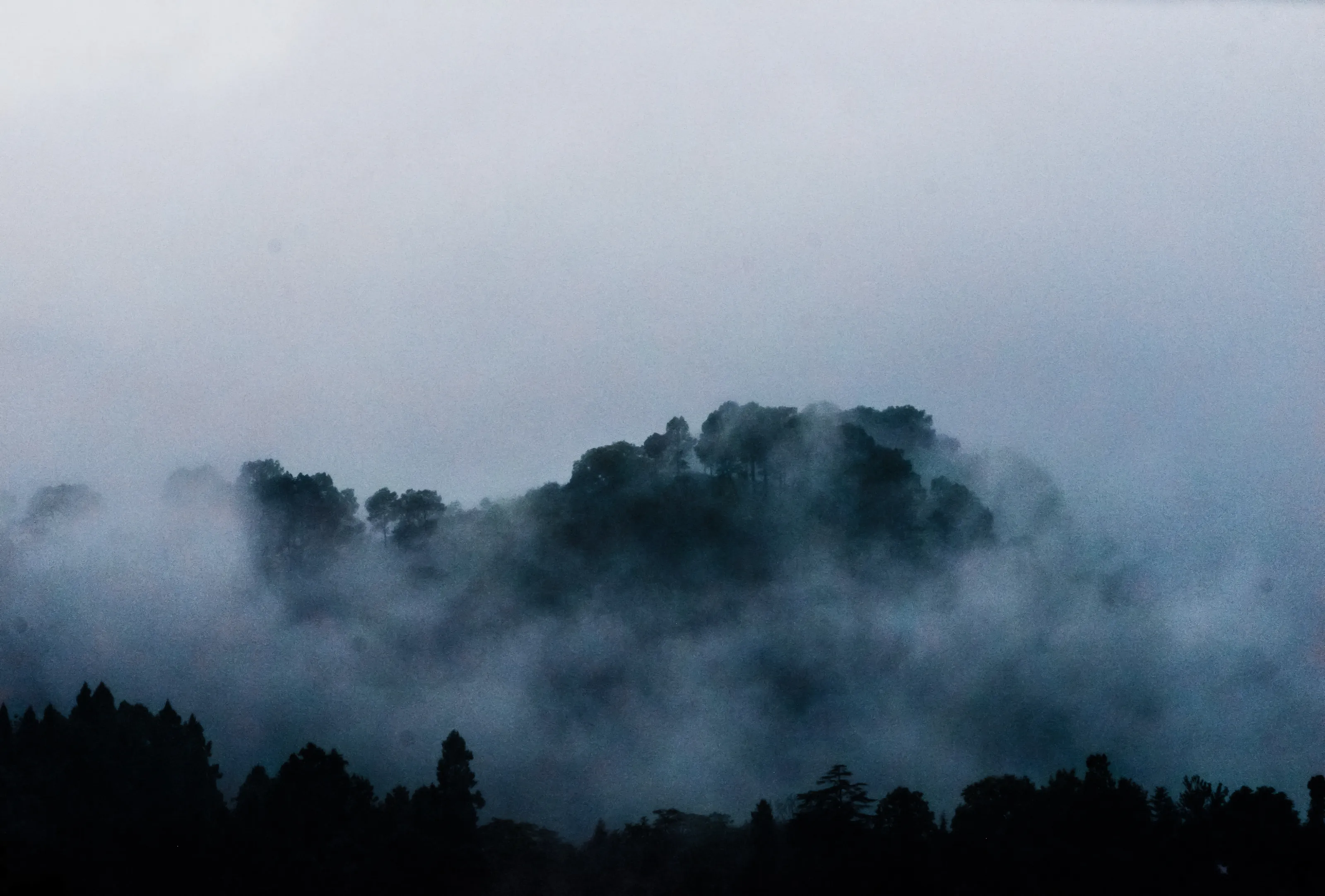 Darkness in rain