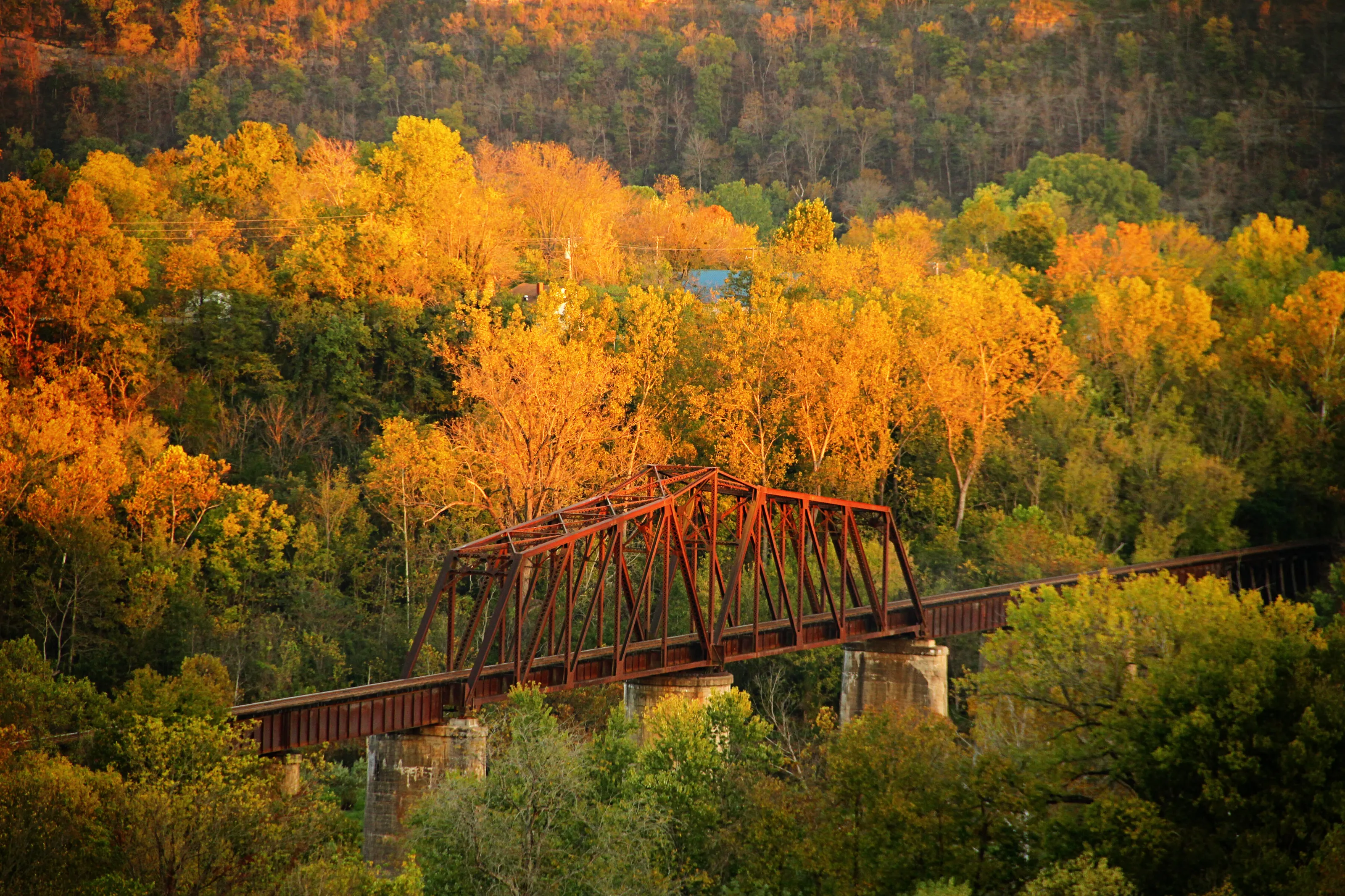 Fall Colors and Iron Bridge