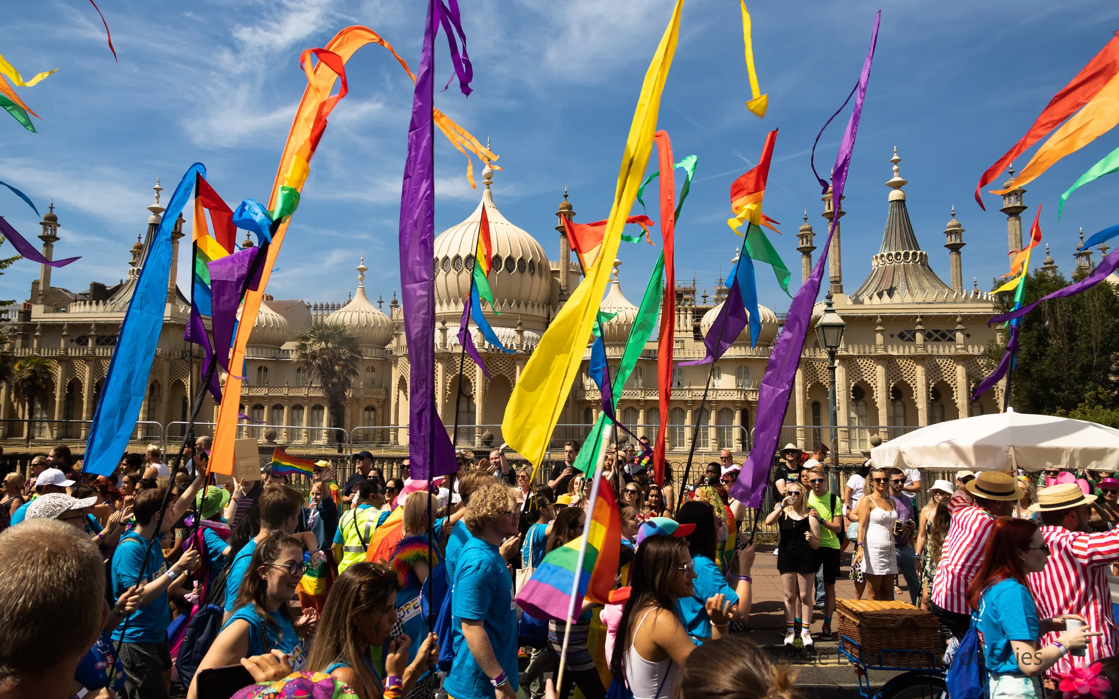 Rainbow flags: Brighton Pride 2022