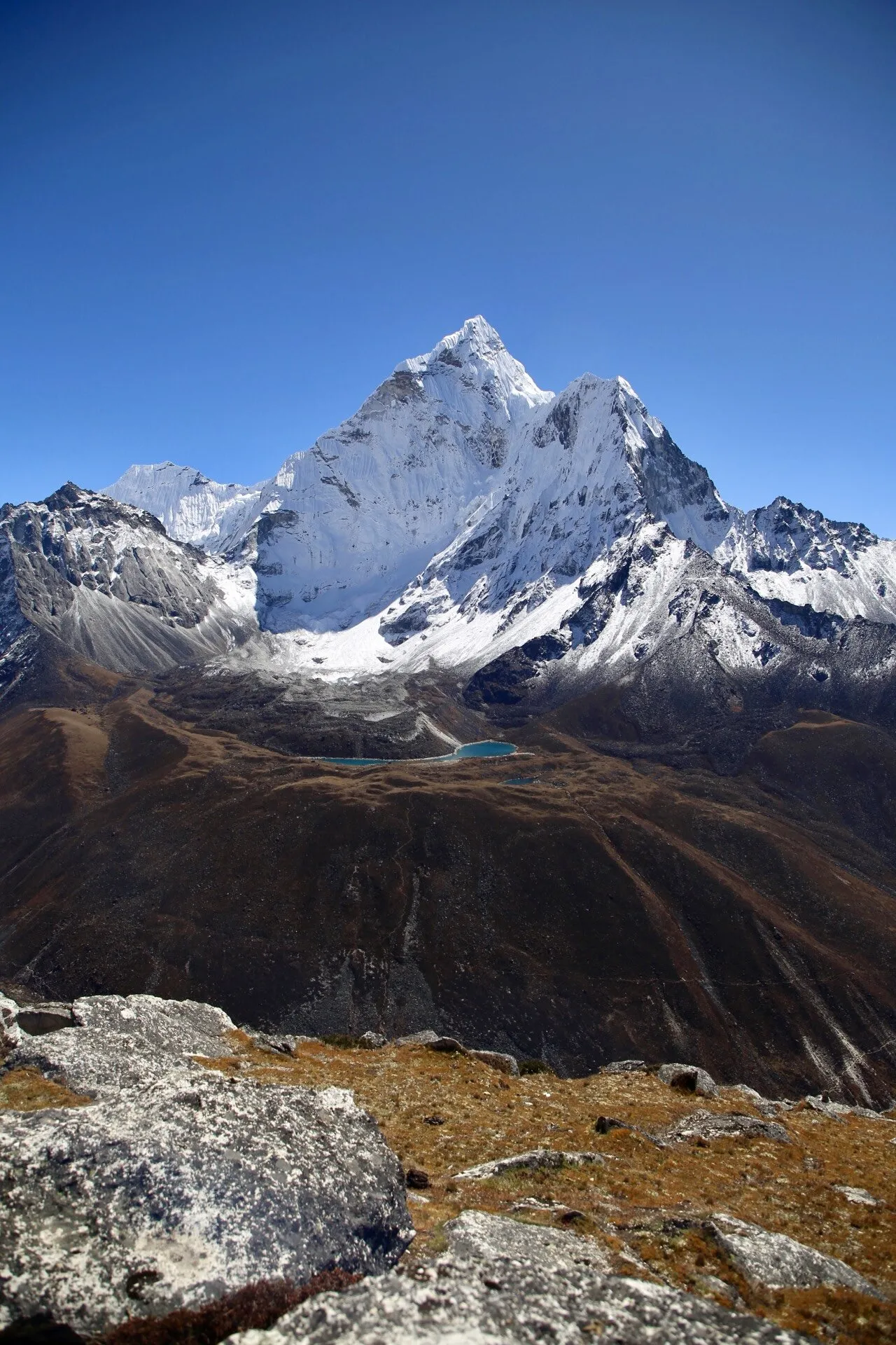 Ama Dablam from Nankerzdong in Nepal