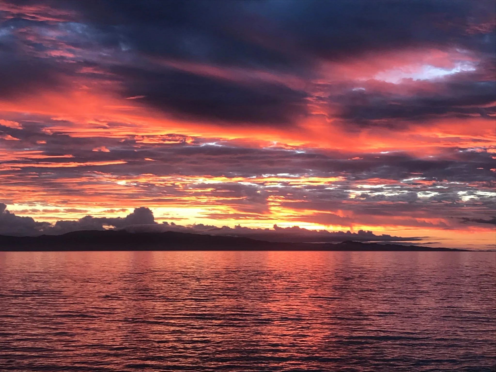 Sunset on Fire