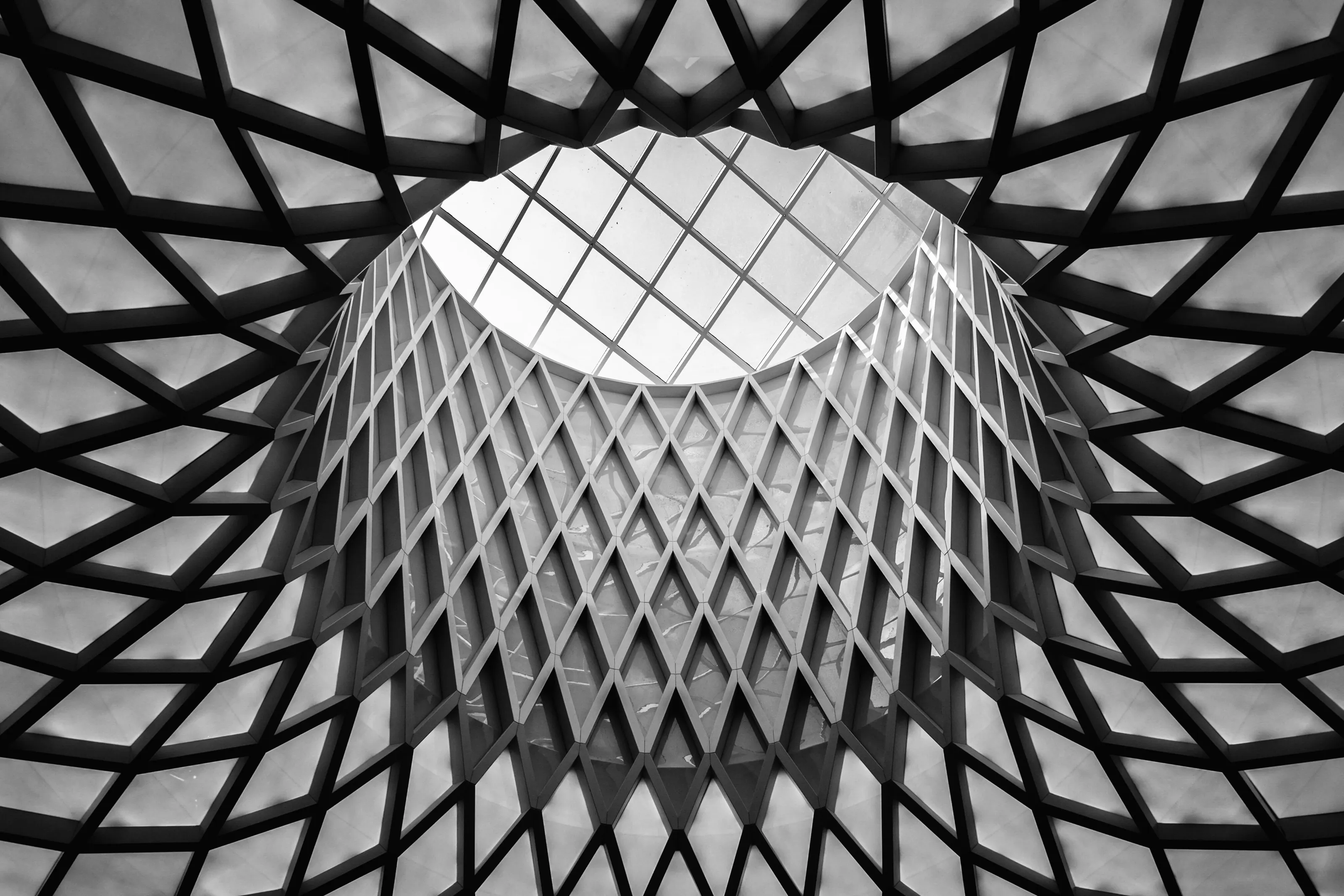 Latticed skylight