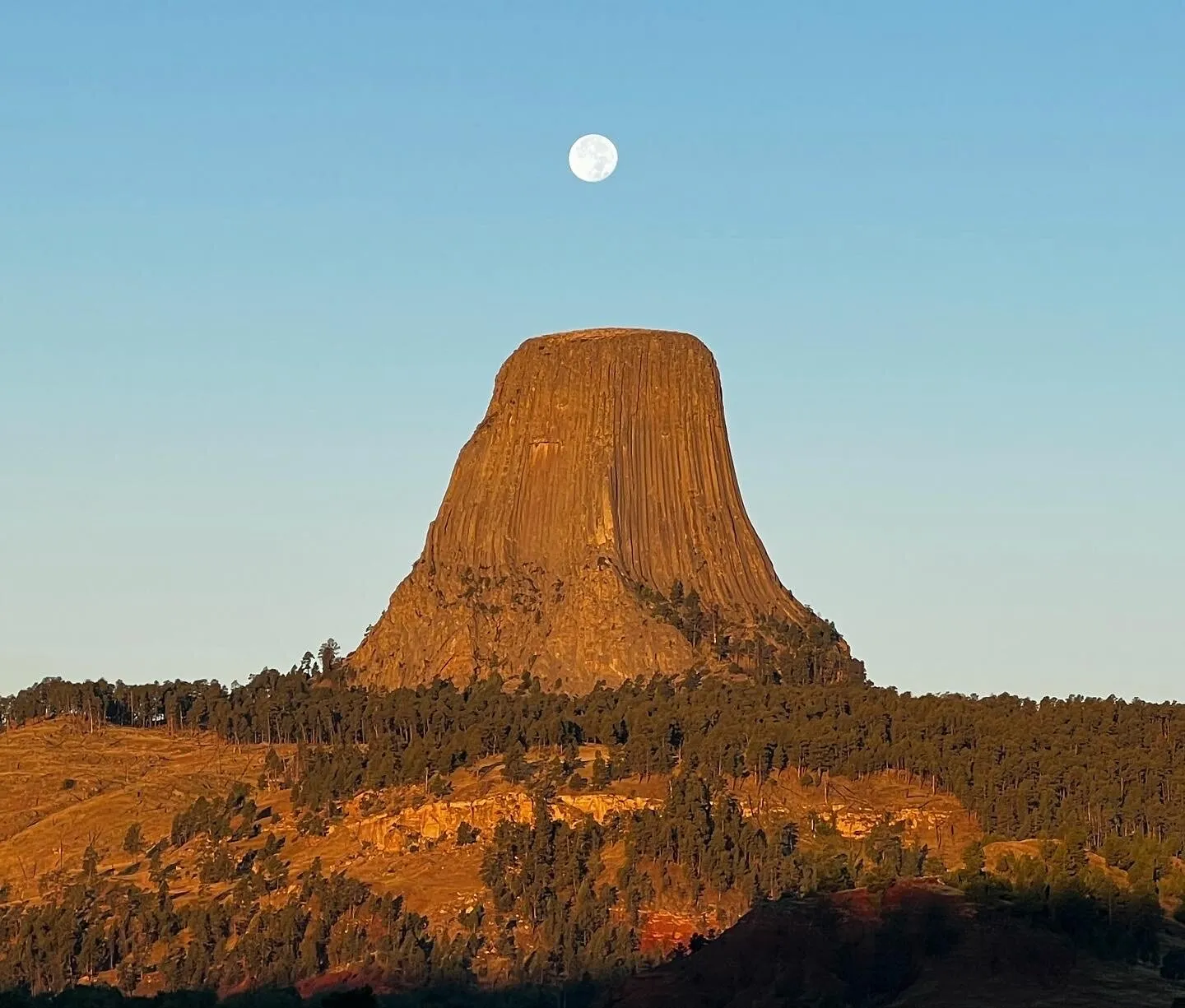 Devils Tower at sunrise
