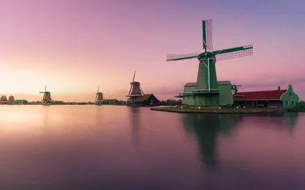The windmills of Zaanse Schans