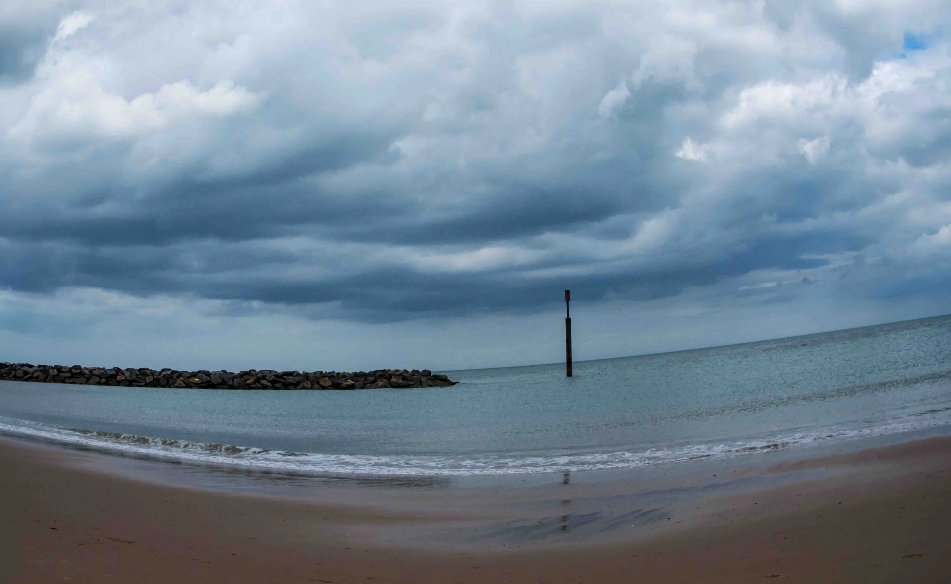 Deserted beach at Waxham