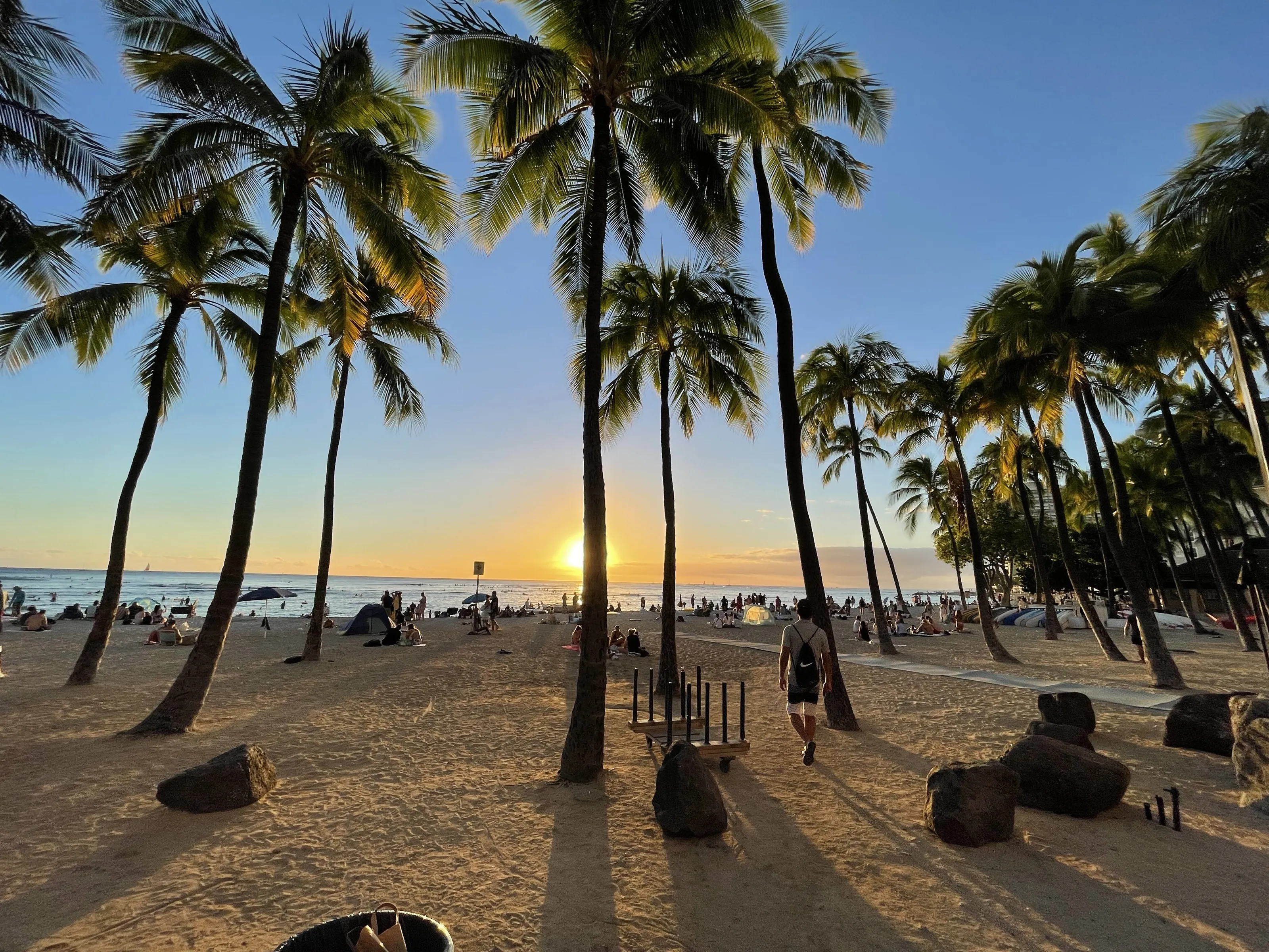 Sunset at Waikiki Beach